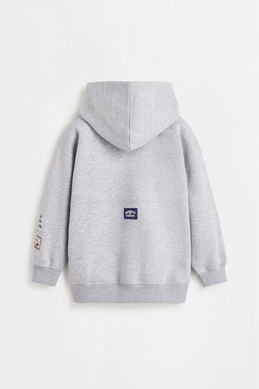 Patch sweatshirt — GREY MARL 2