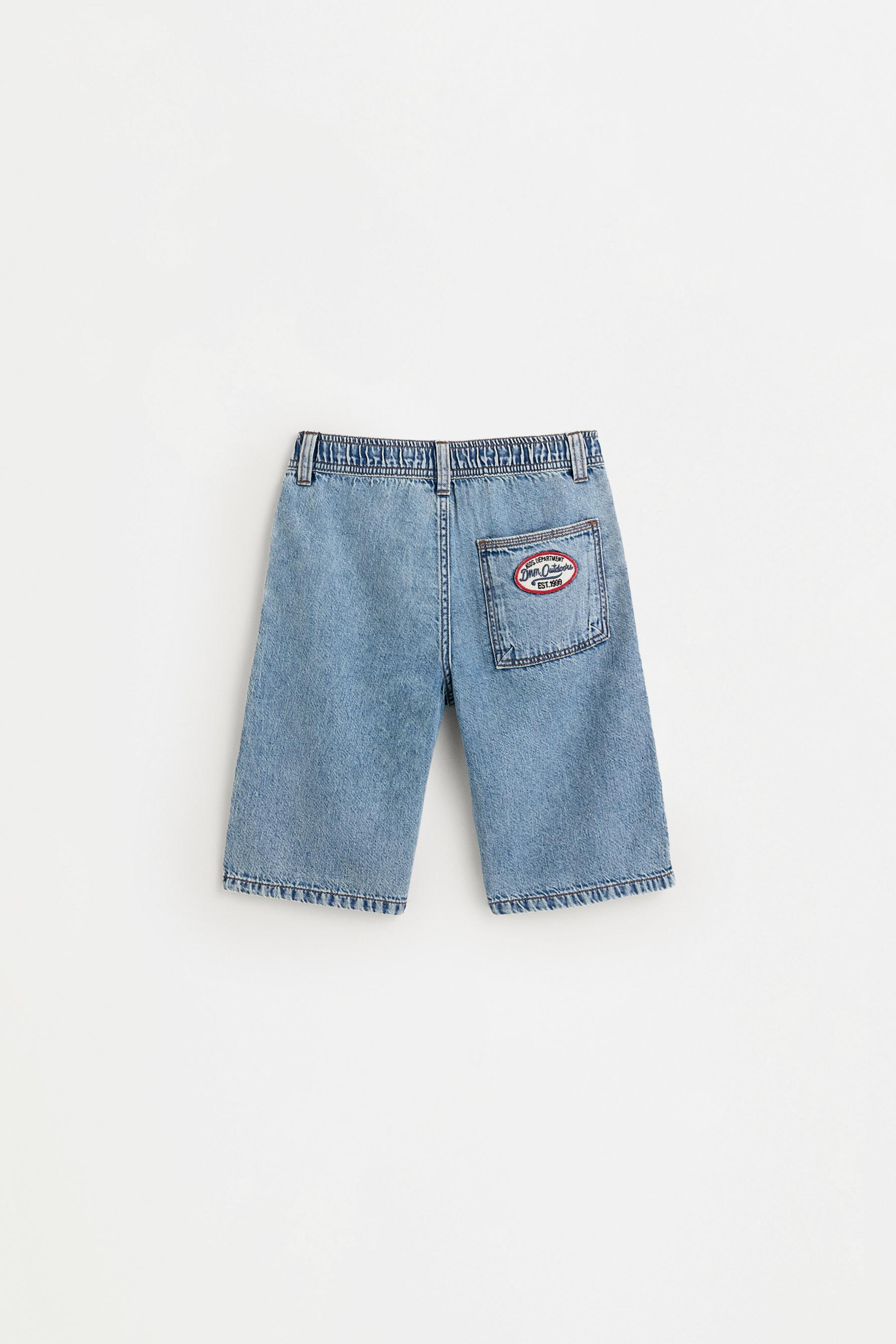 Denim skater Bermuda shorts — MEDIUM BLUE