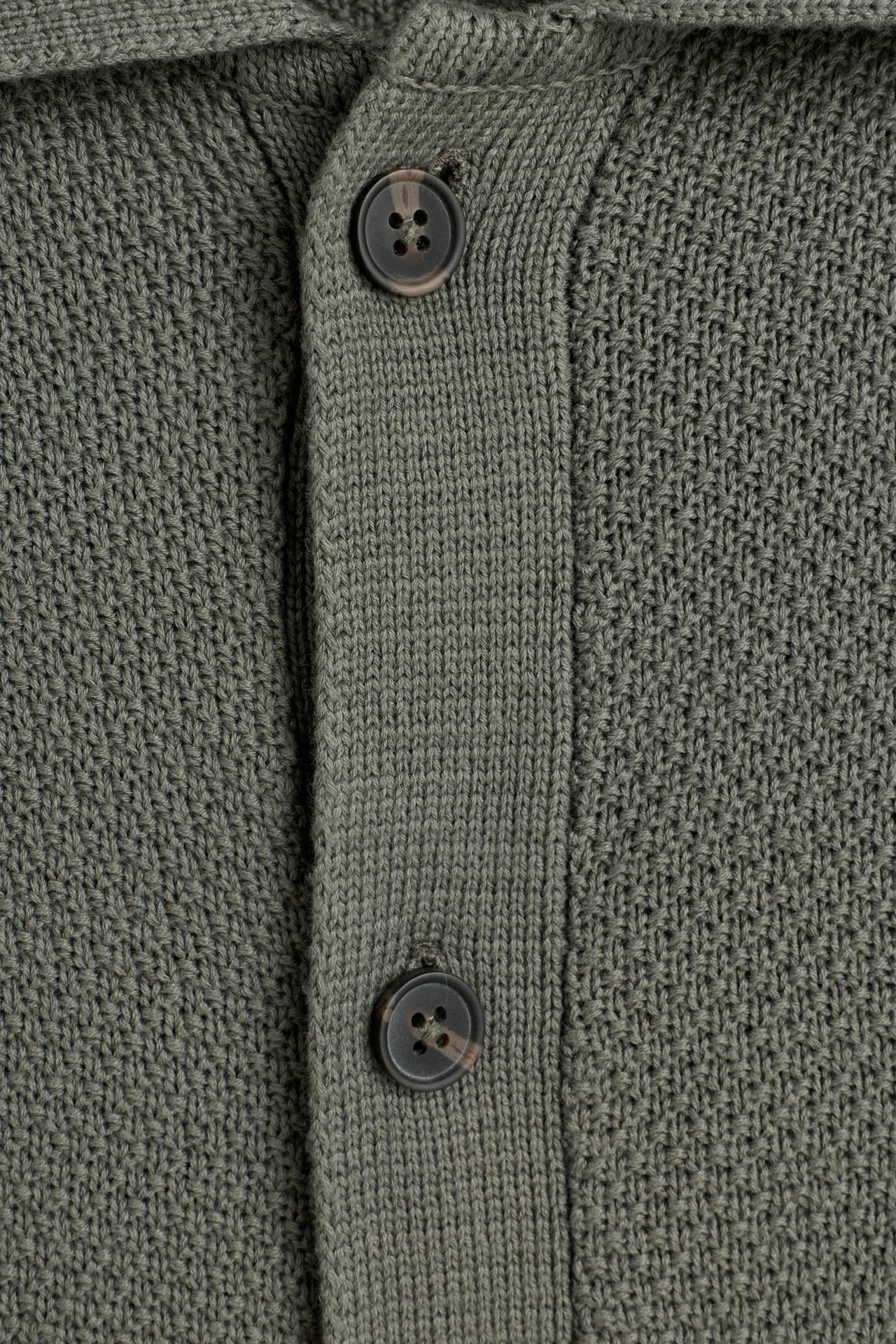 Button cardigan — DARK GREEN