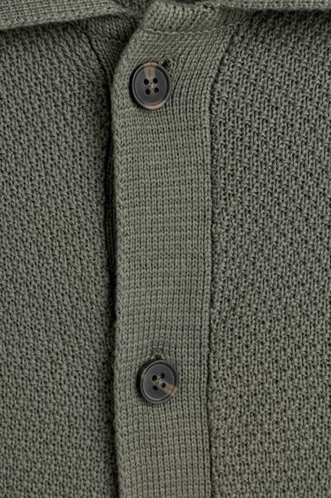 Button cardigan — DARK GREEN 7