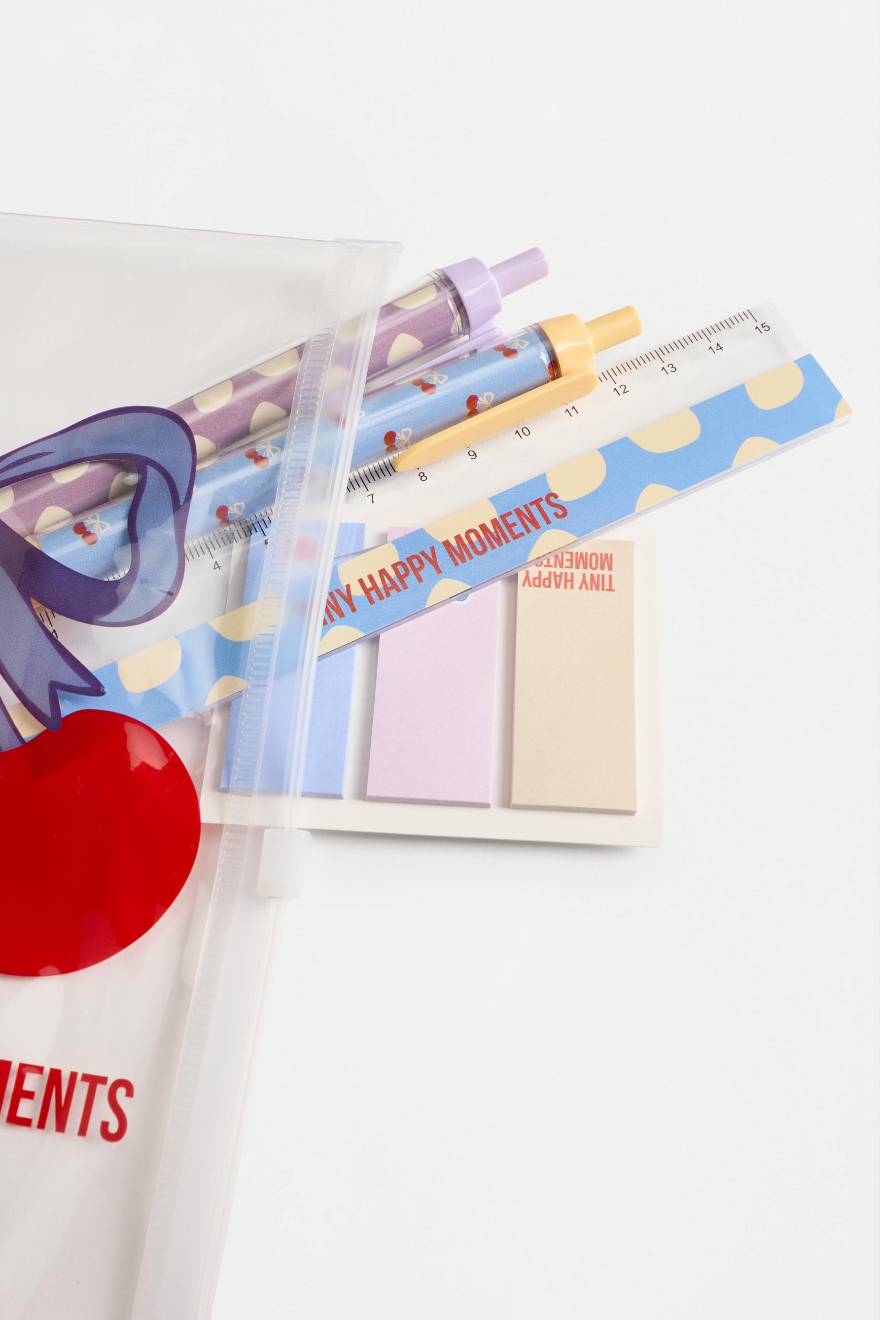 Cherry print school set — VARIOUS