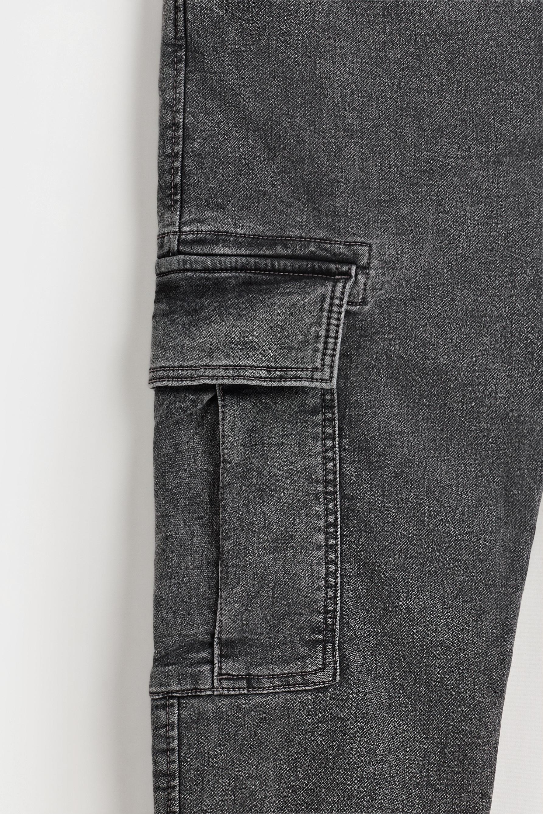 Cargo jogger jeans — PALE GREY