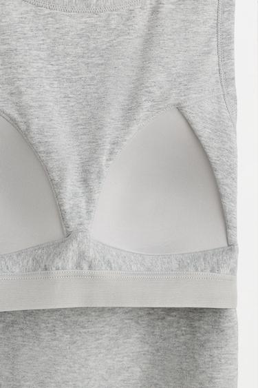 Top with built-in bra — GREY 8