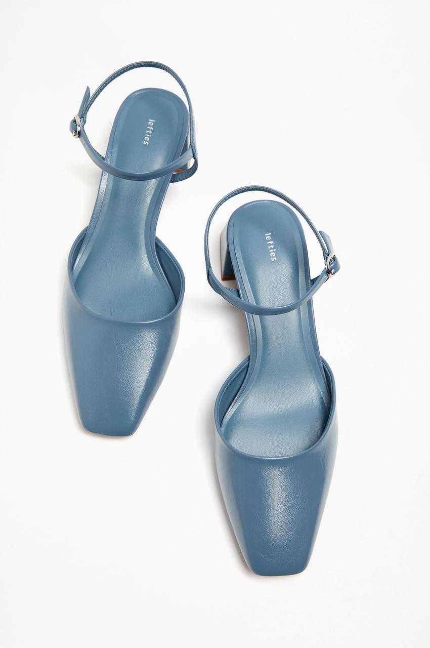 Tacon Ancho Zapatos TacÃ³n Azul Zapato Tac Zapatos TacÃ³n Color