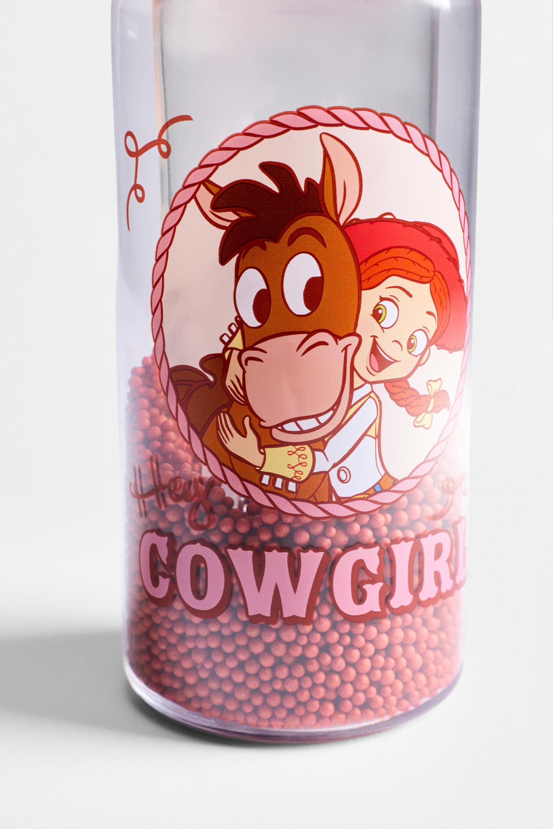 Toy Story ©Disney Cowgirl bottle with beads, 250 ml — PINK MARL