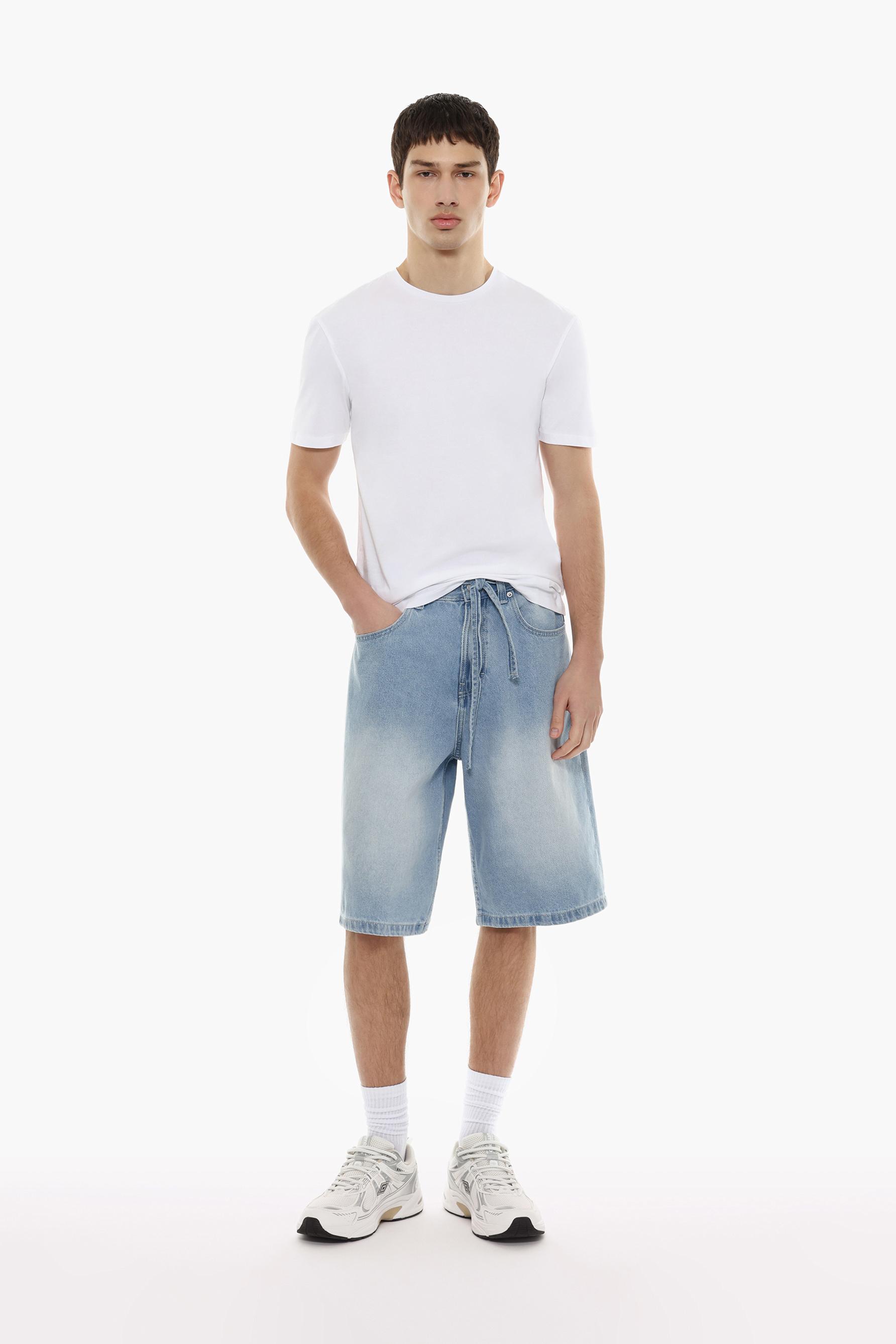 Soft slim fit T-shirt — WHITE