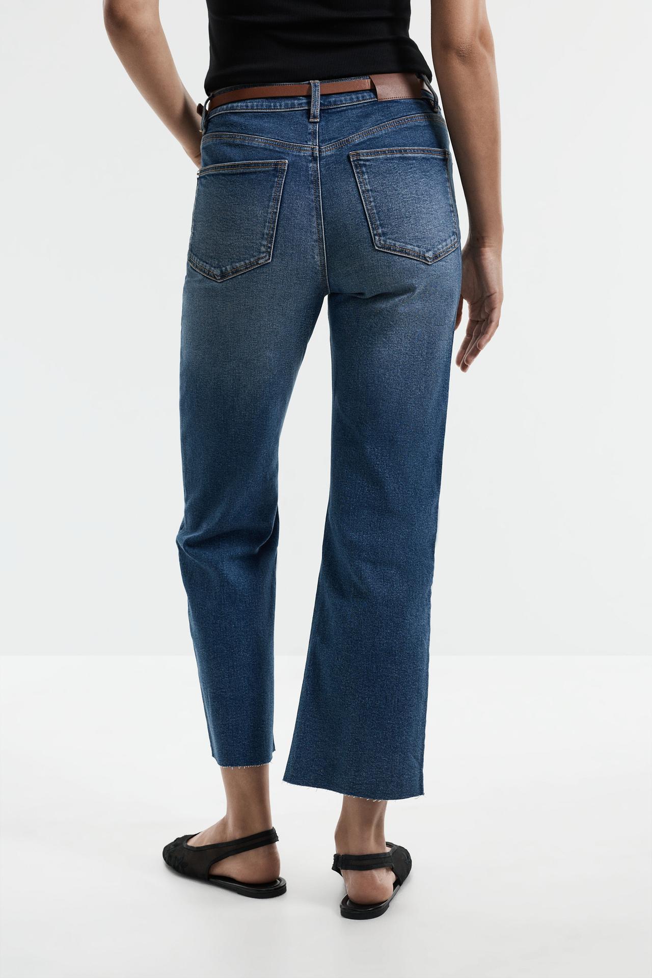 Mini bell bottom jeans — PALE INDIGO