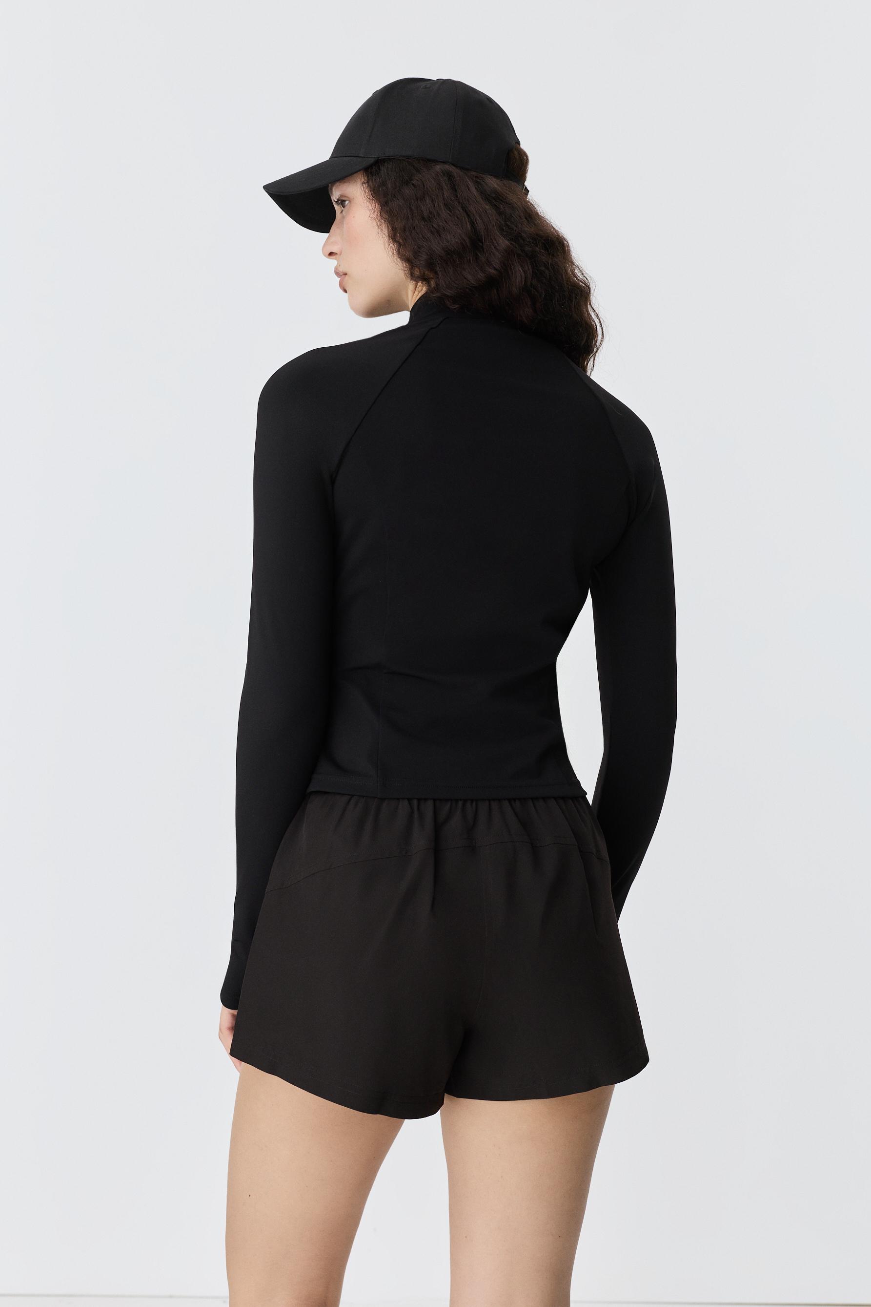 Fitted sports jacket — BLACK