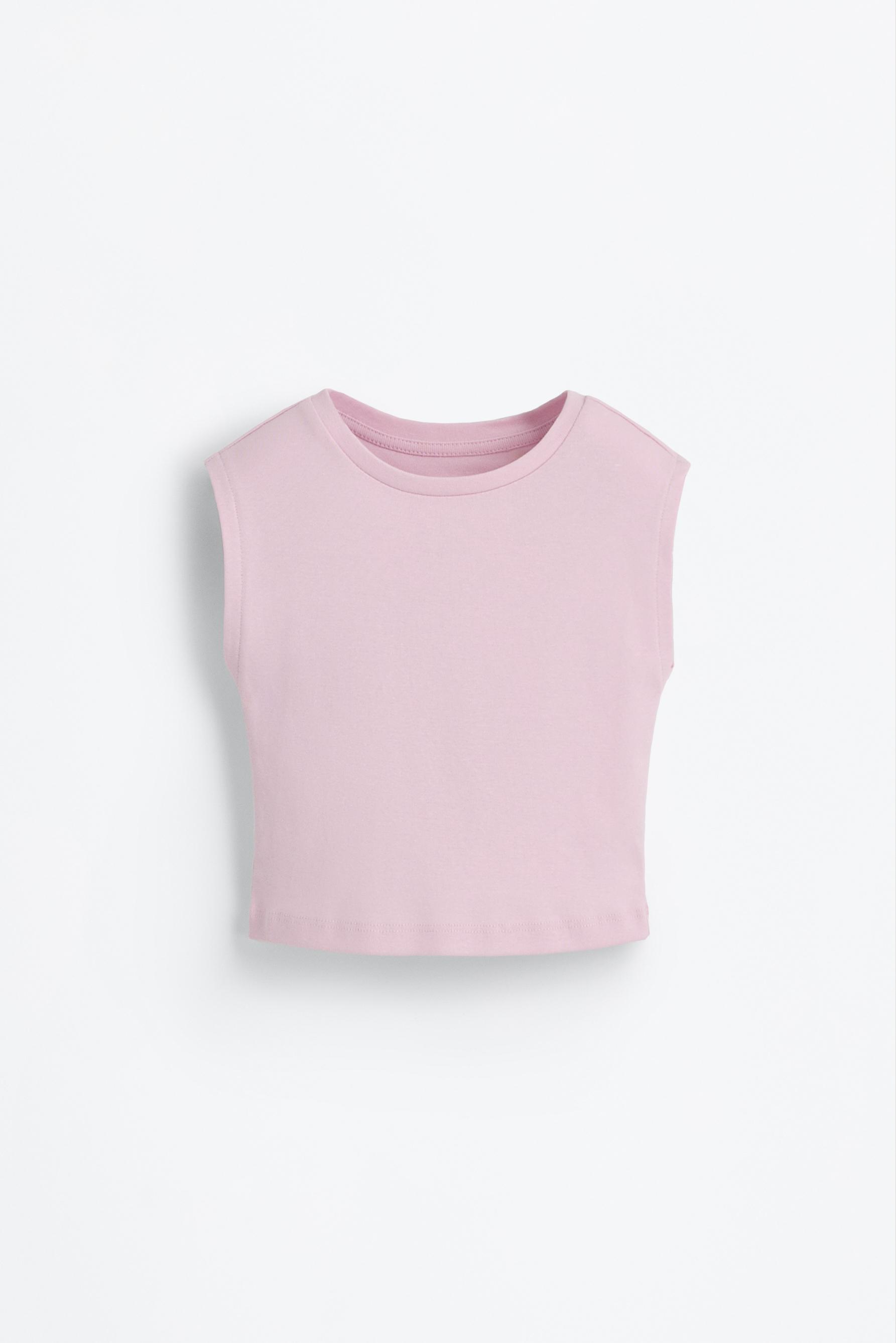 T-shirt com manga cava