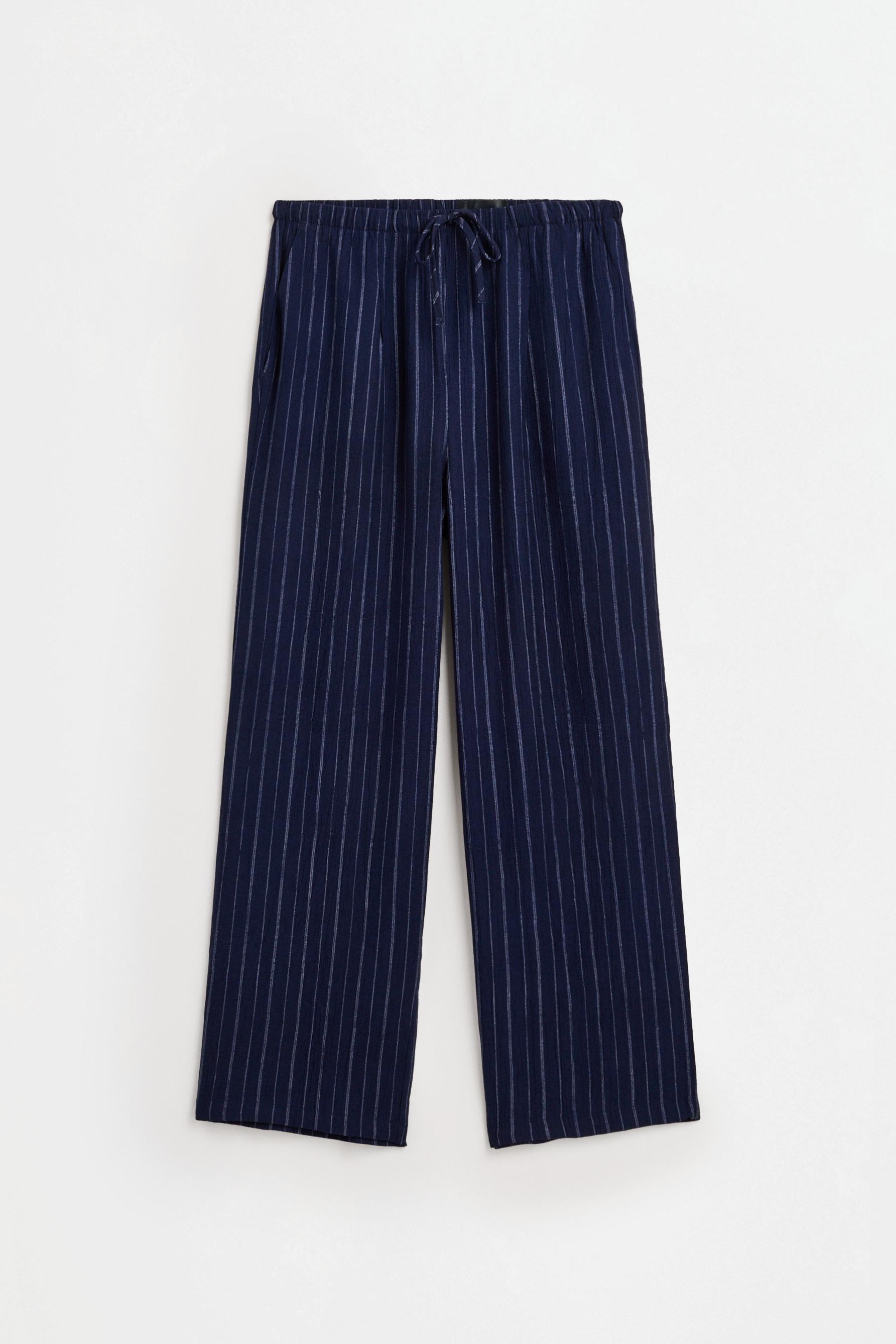 Textured jogging trousers — DARK NAVY