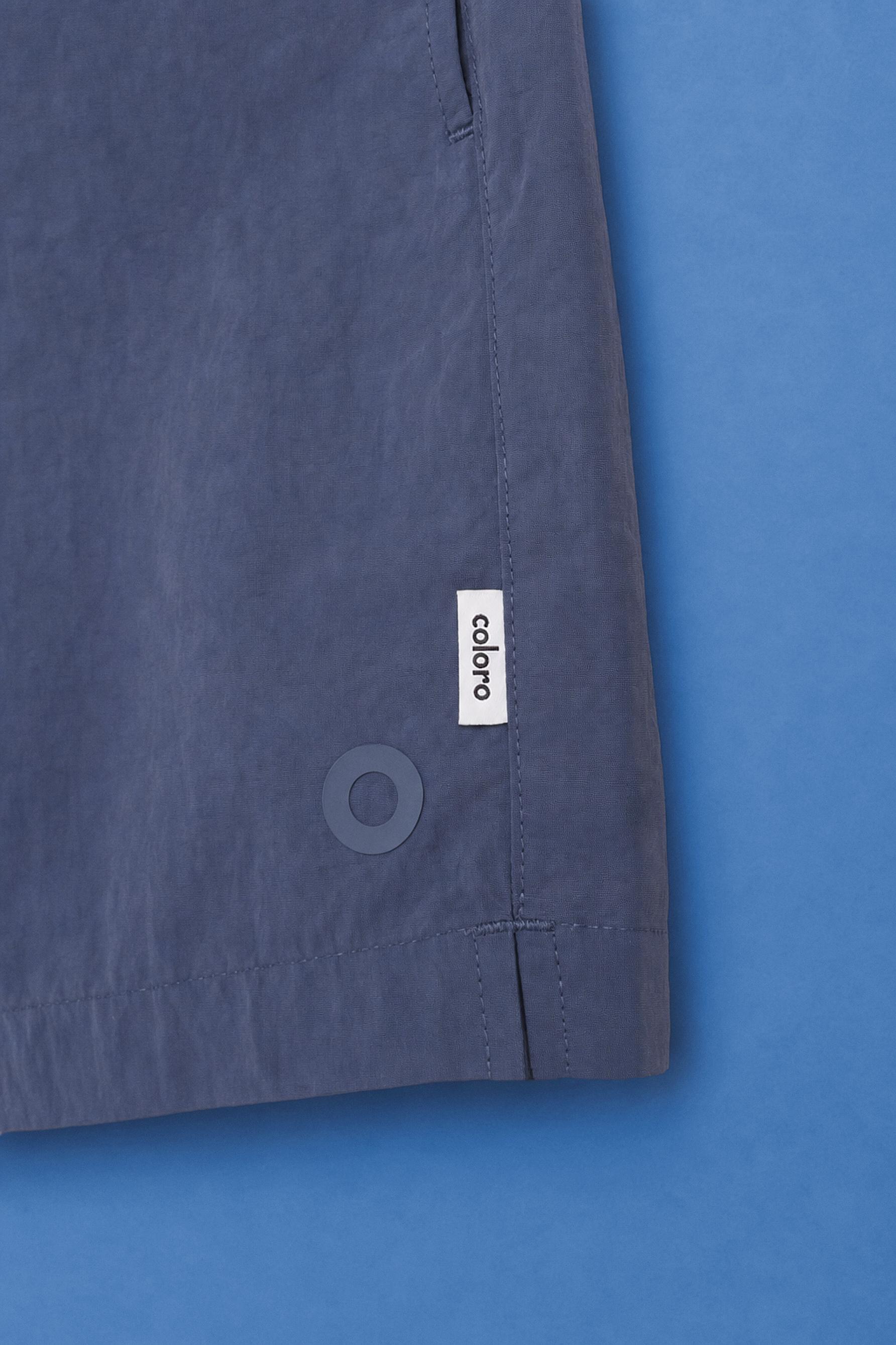 Coloro x Lefties straight swim trunks — FADED PETROL BLUE