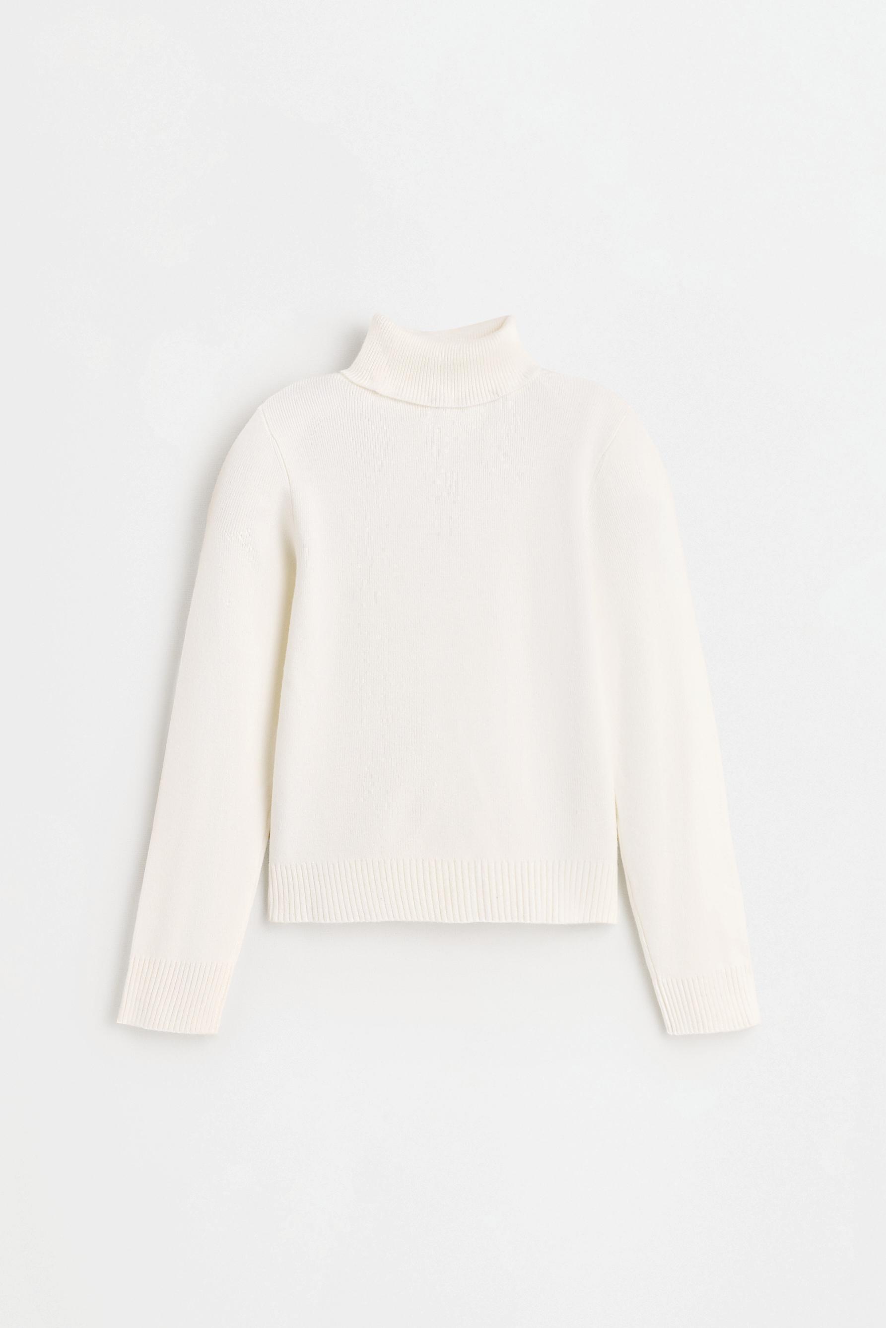 Roll neck sweater — ECRU