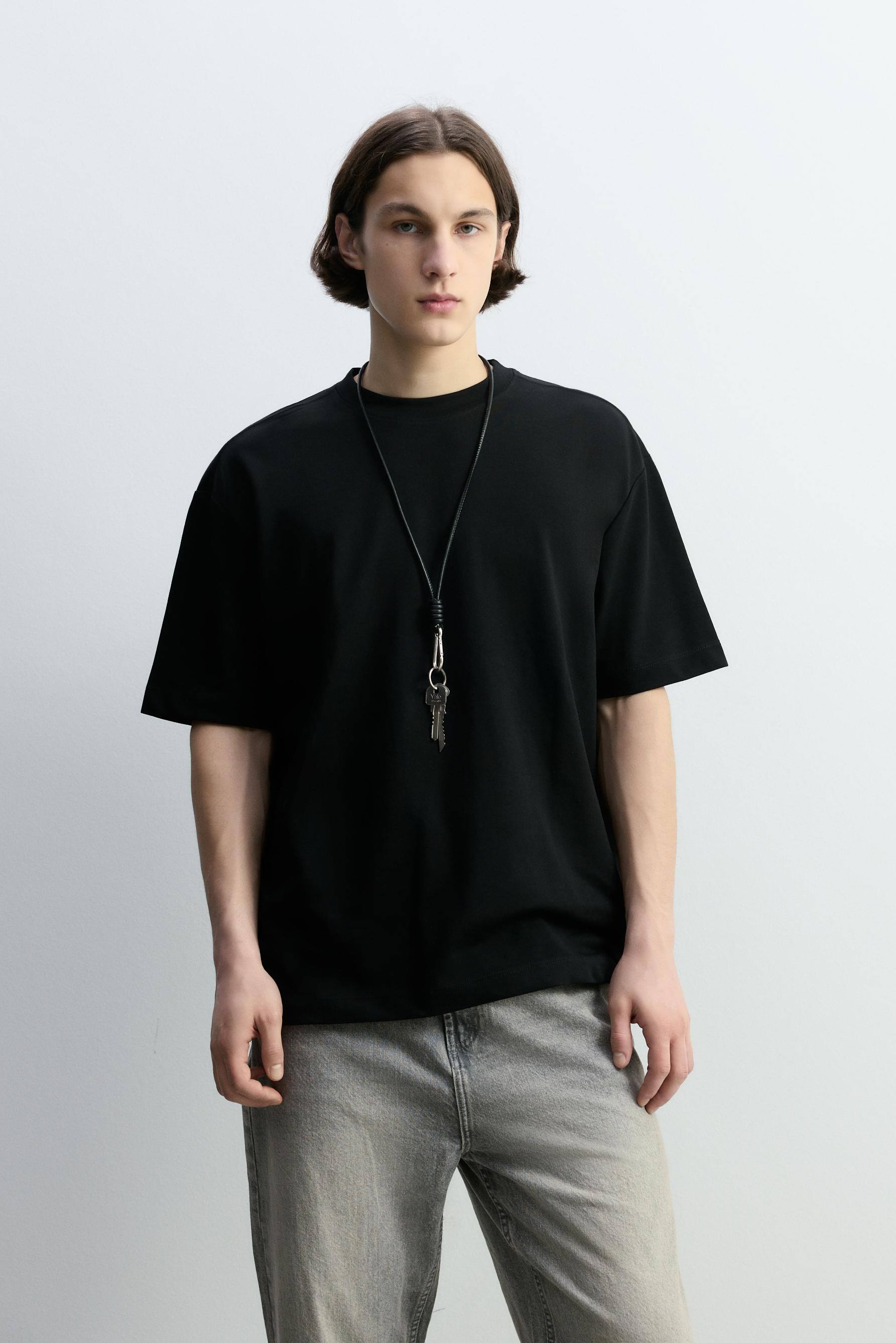 Soft Interlock T-shirt — BLACK