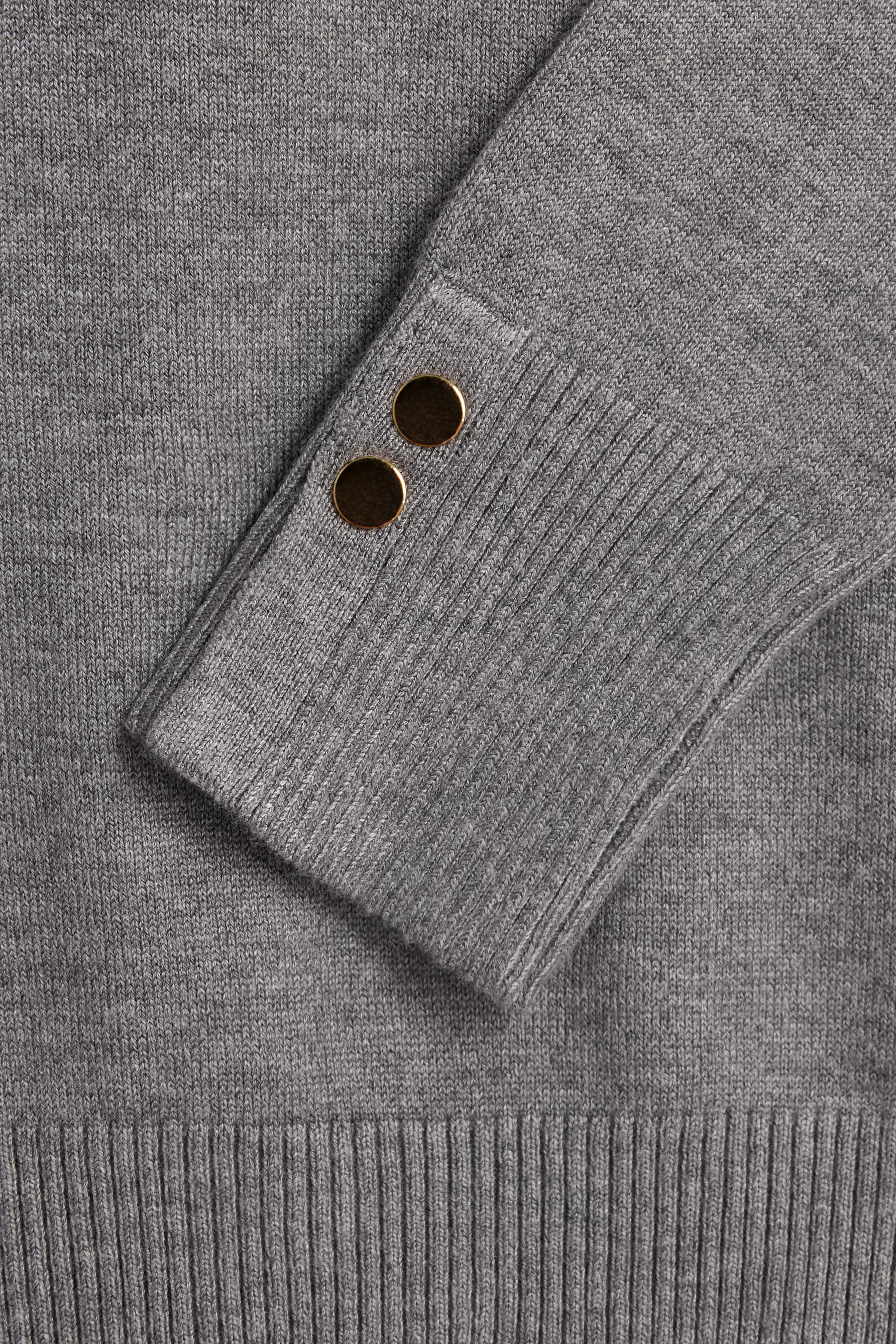 Roll neck sweater — GREY MARL