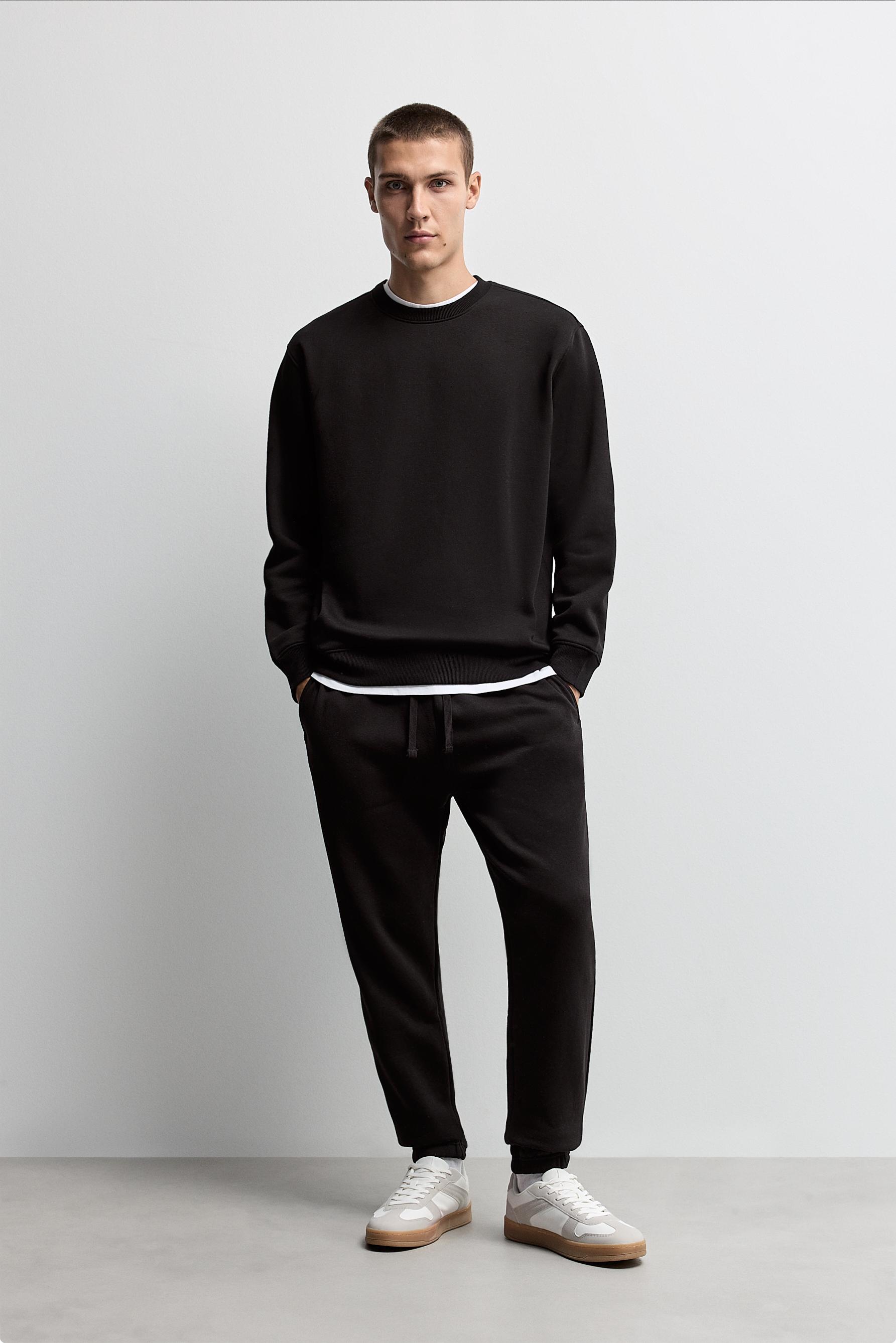 Basic sweatshirt — BLACK