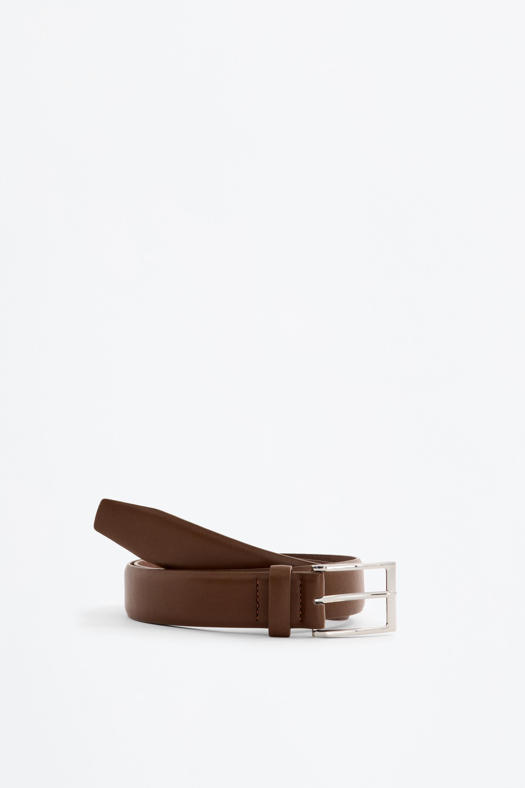Basic dress belt — BROWN