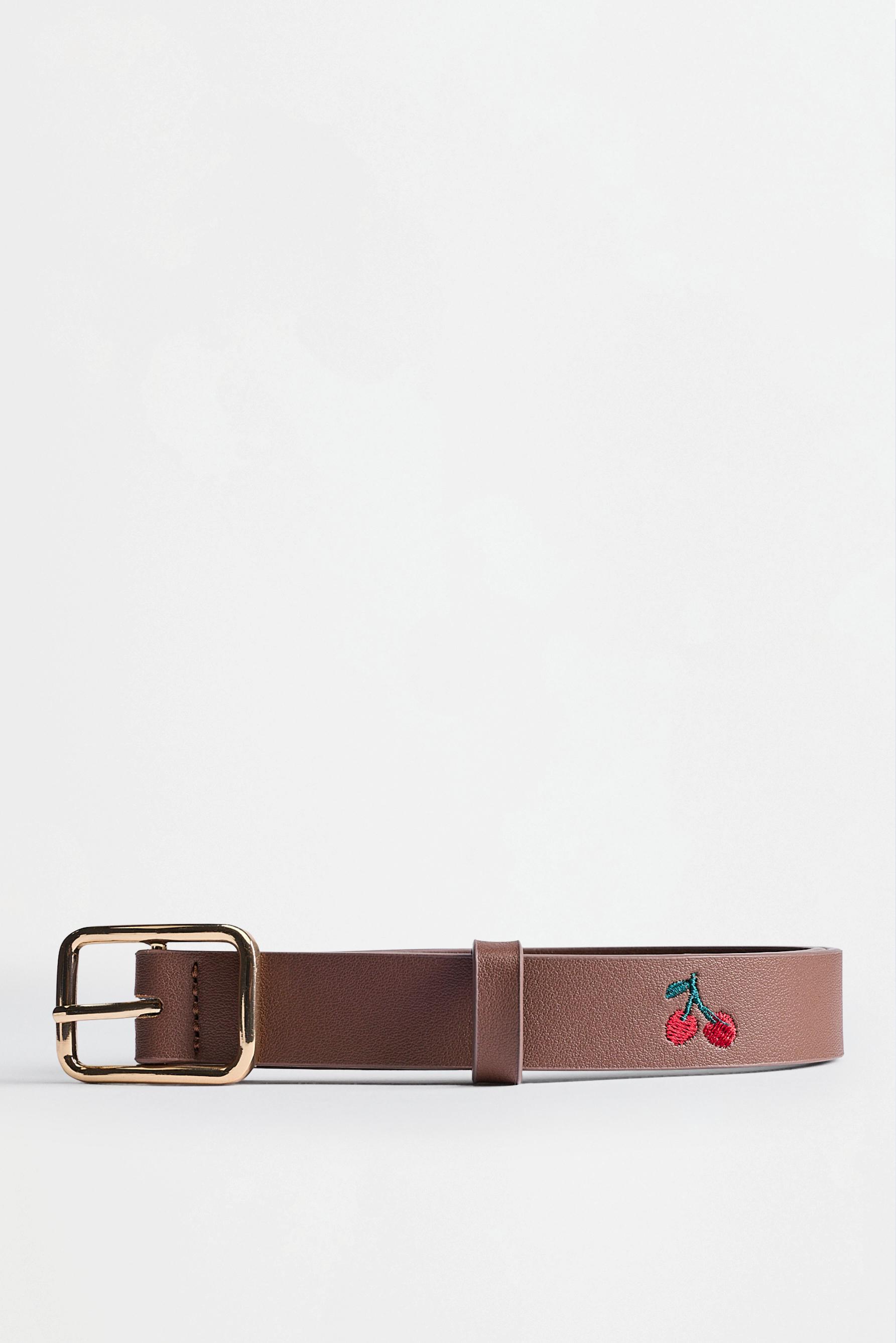 Cherry embroidered belt — BUTTER