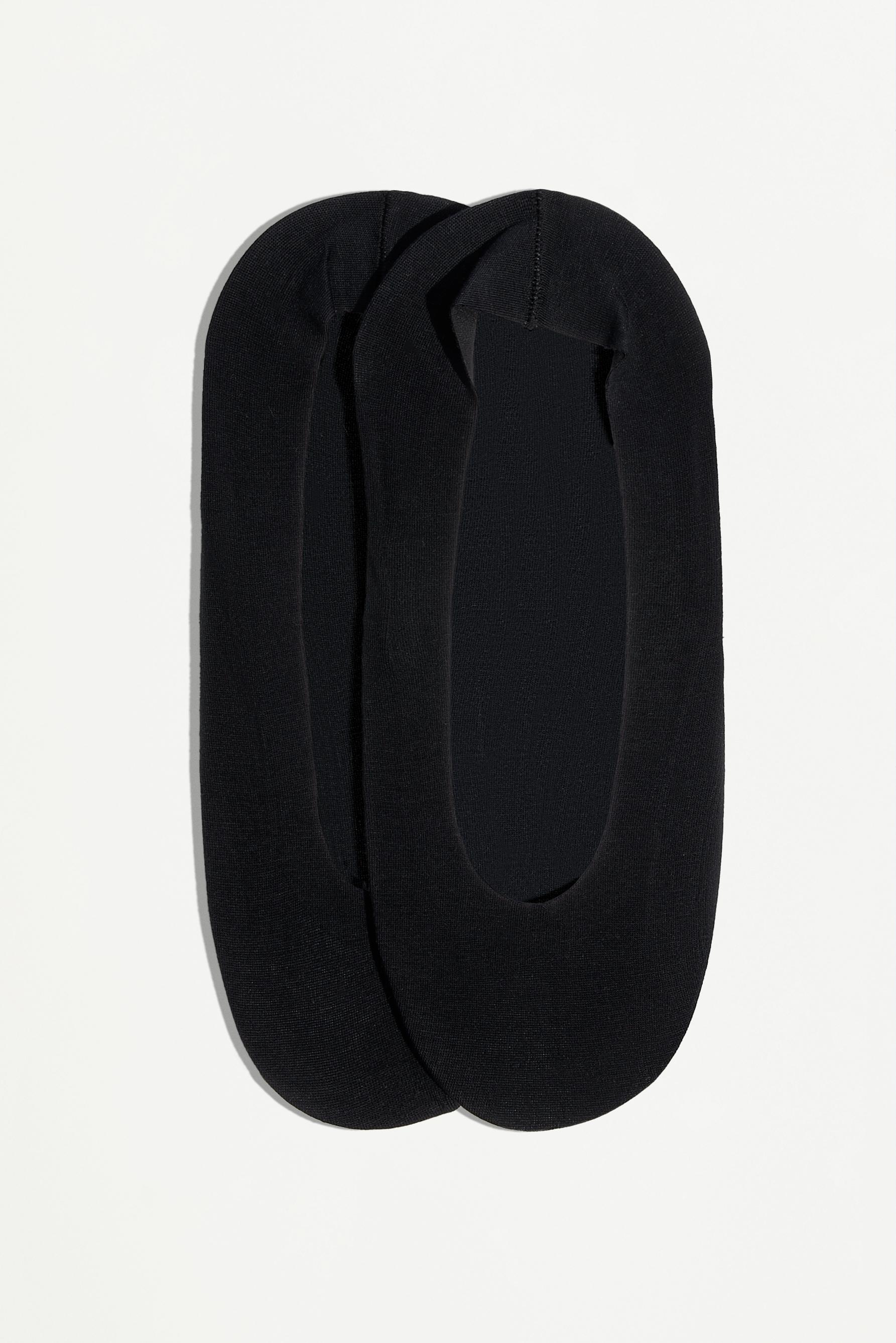 No-show socks (2-pack) — BLACK