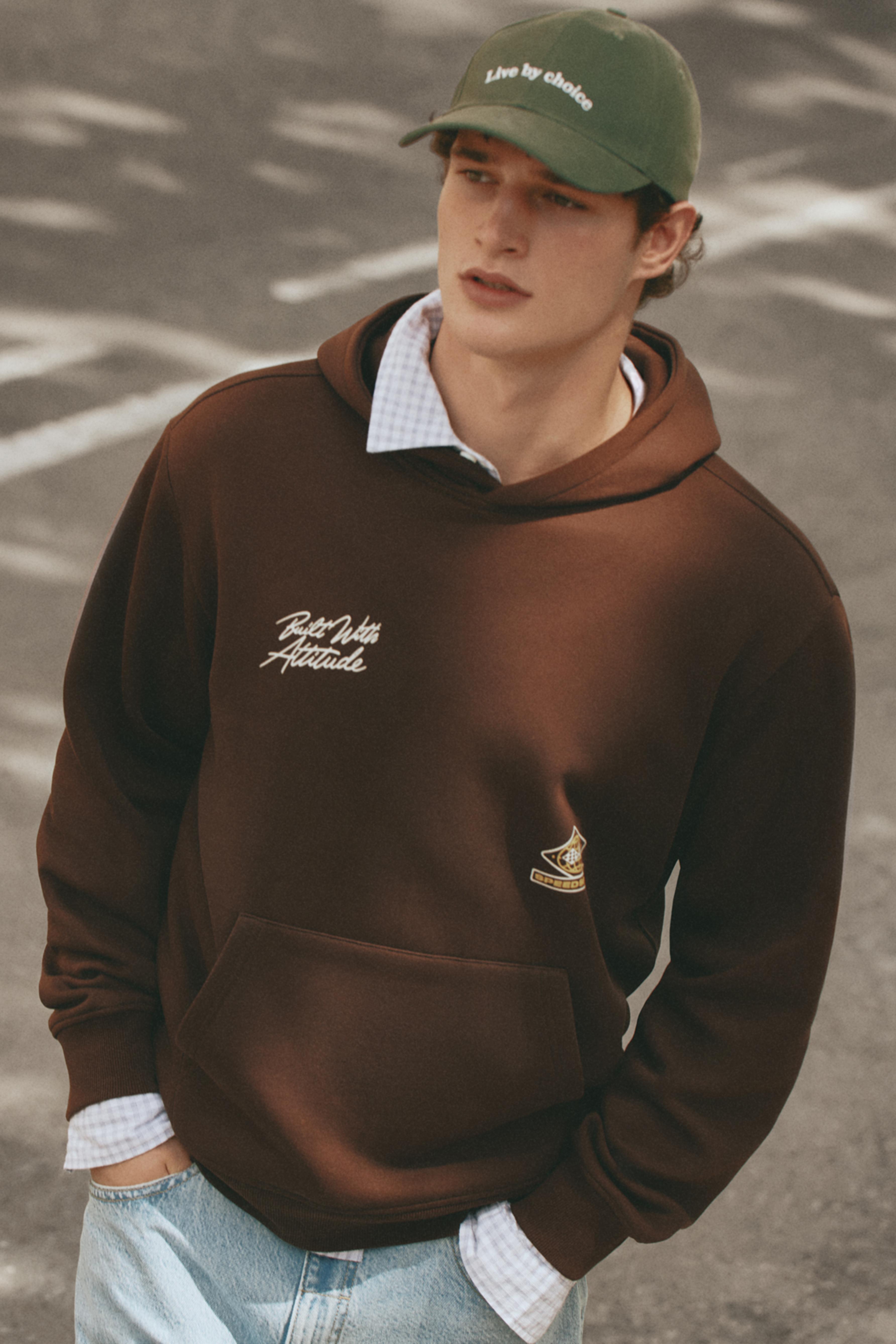 Printed sweatshirt — MAROON