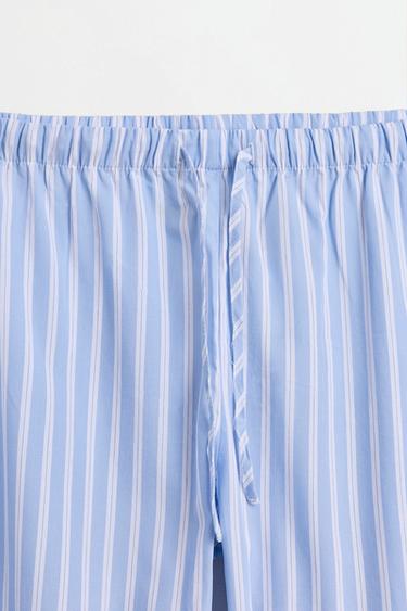 Striped pyjama bottoms — FADED SKY BLUE 7