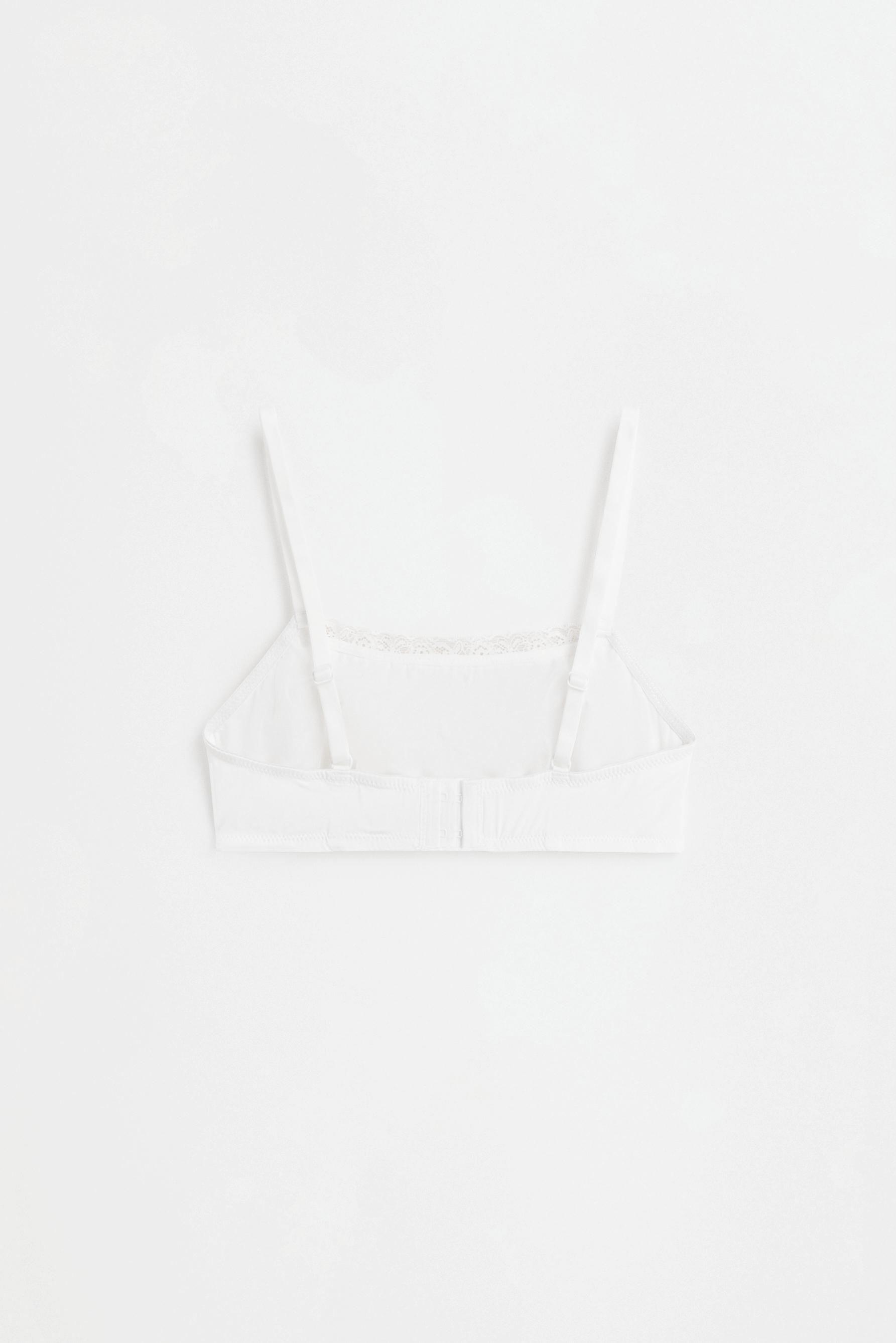 Lace Bra Top (Pack of 2) — WHITE