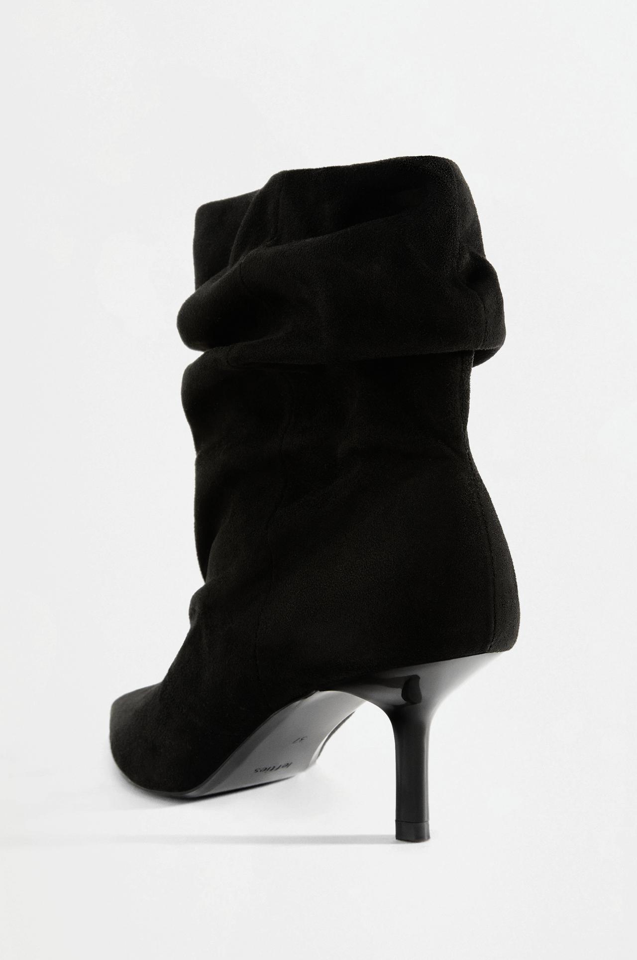 Slouchy ankle boots — BLACK
