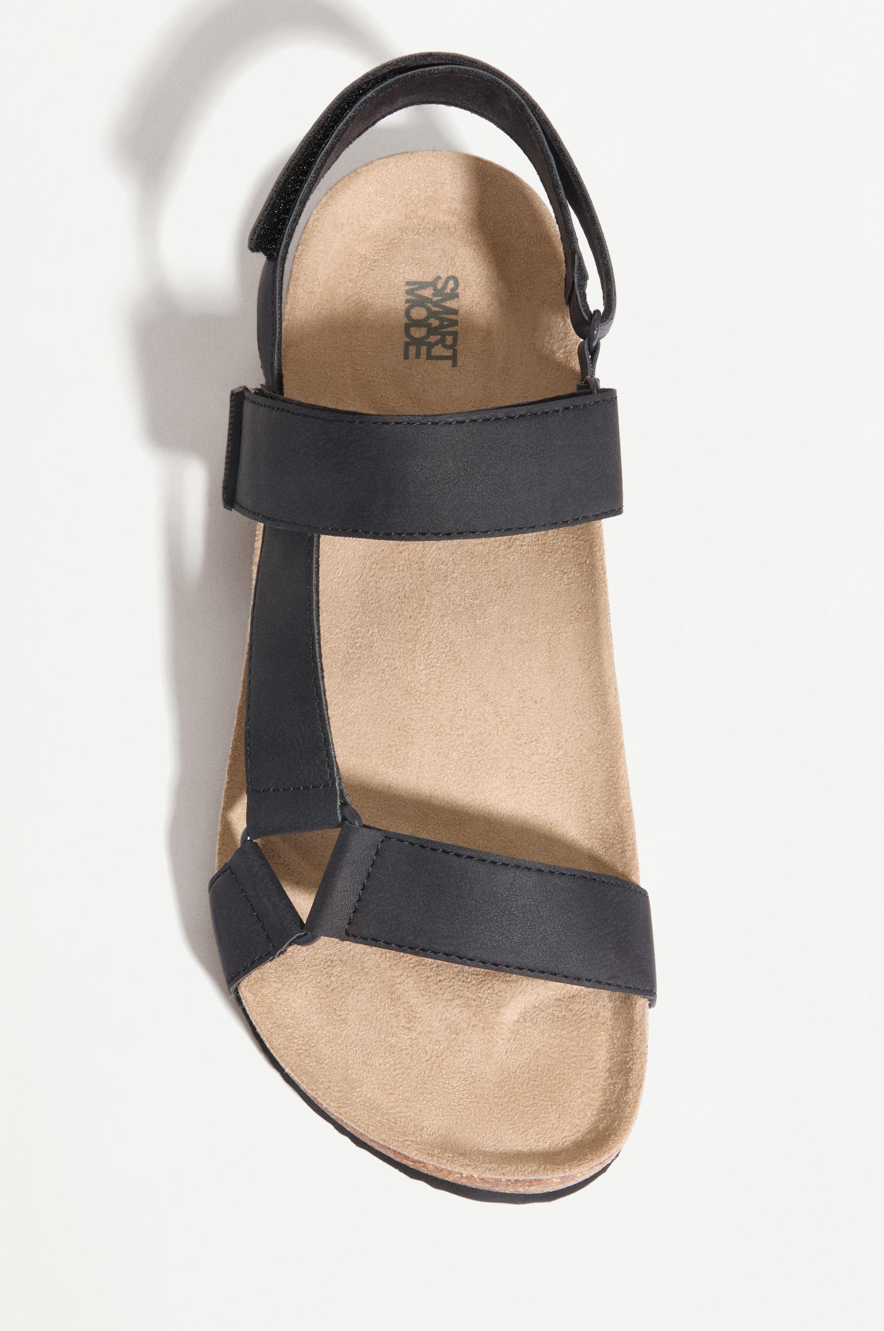 Multi-strap sandals — BLACK