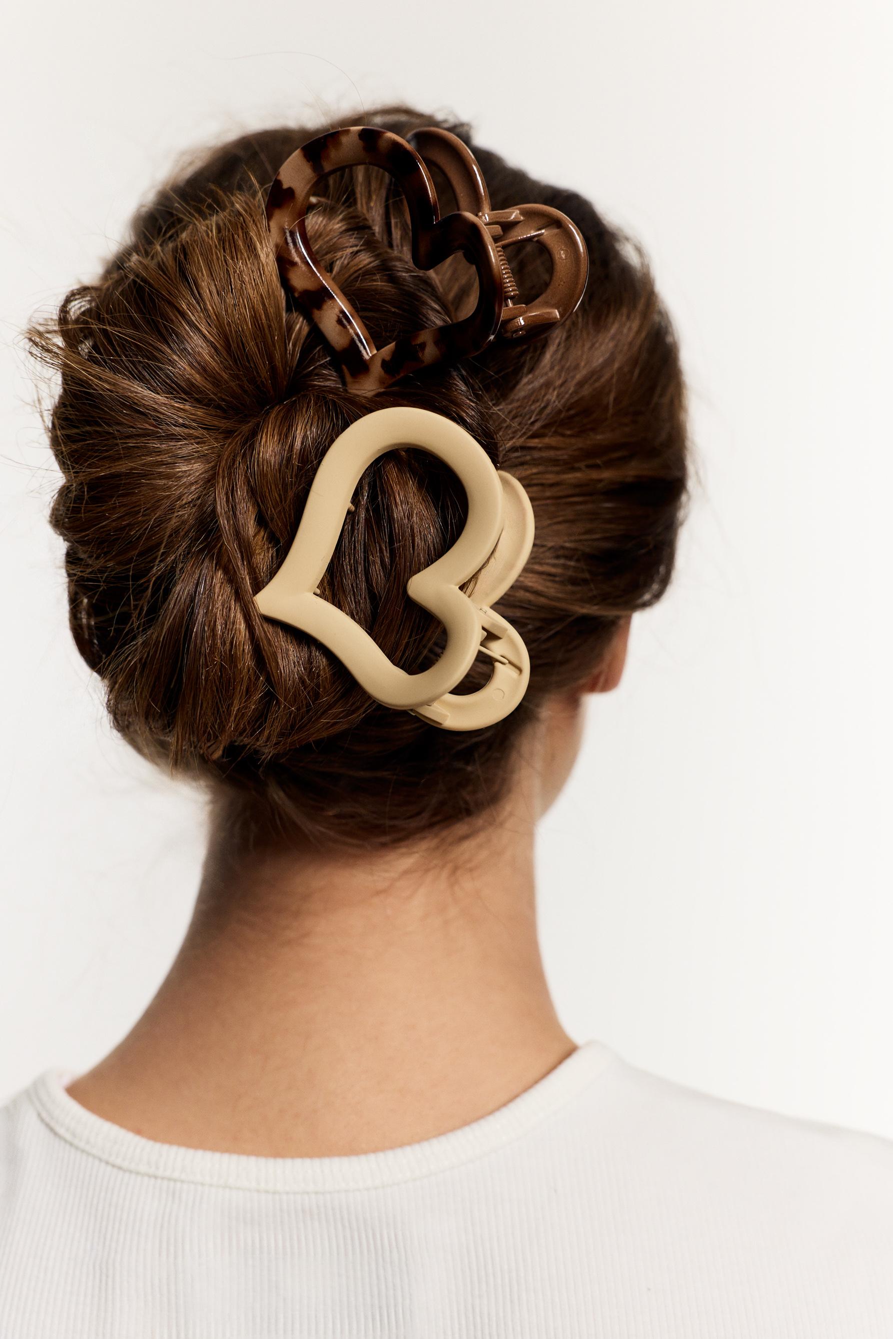 Heart hair clips (Pack of 3) — VARIOUS