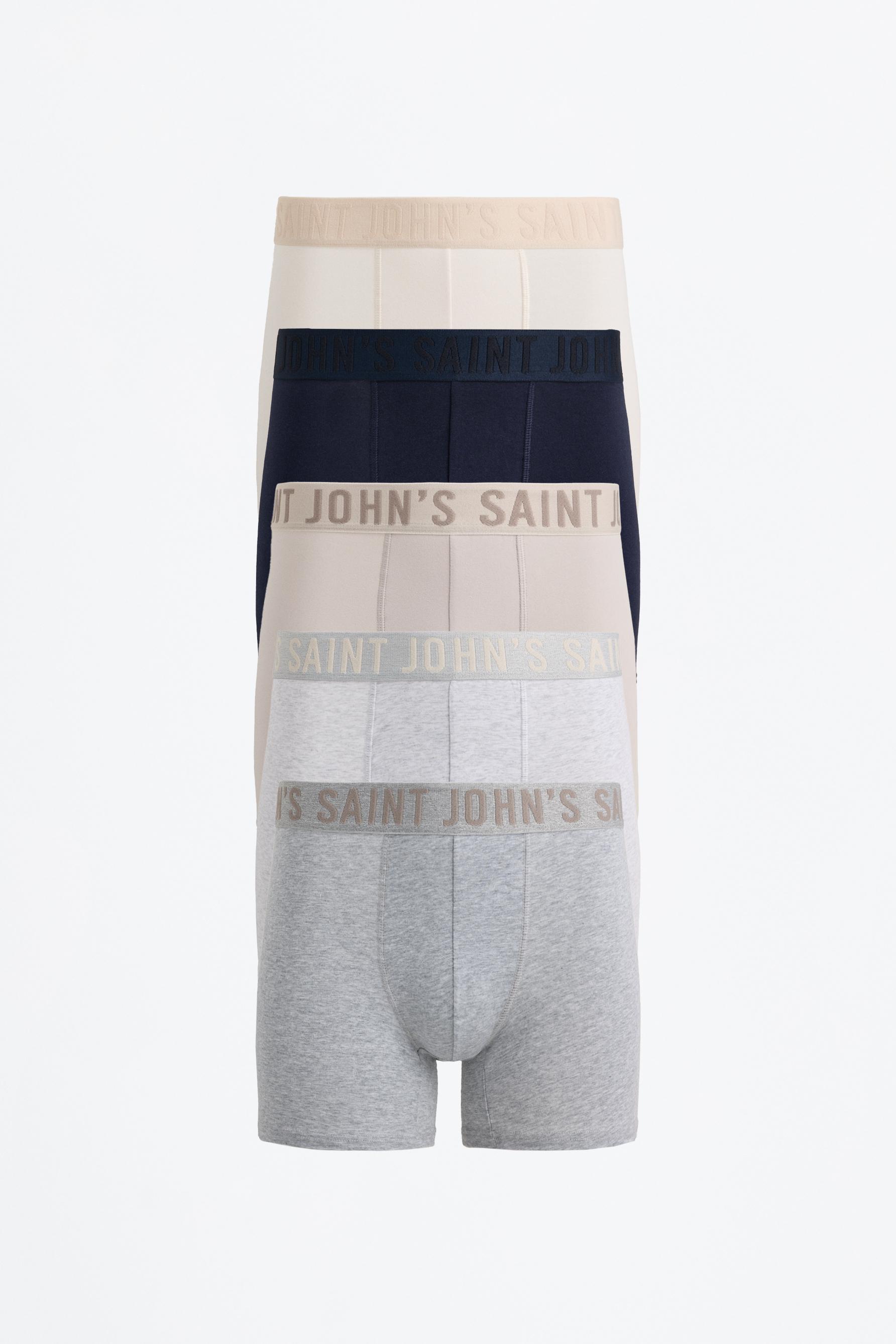 Pack 5 bóxer largos texto