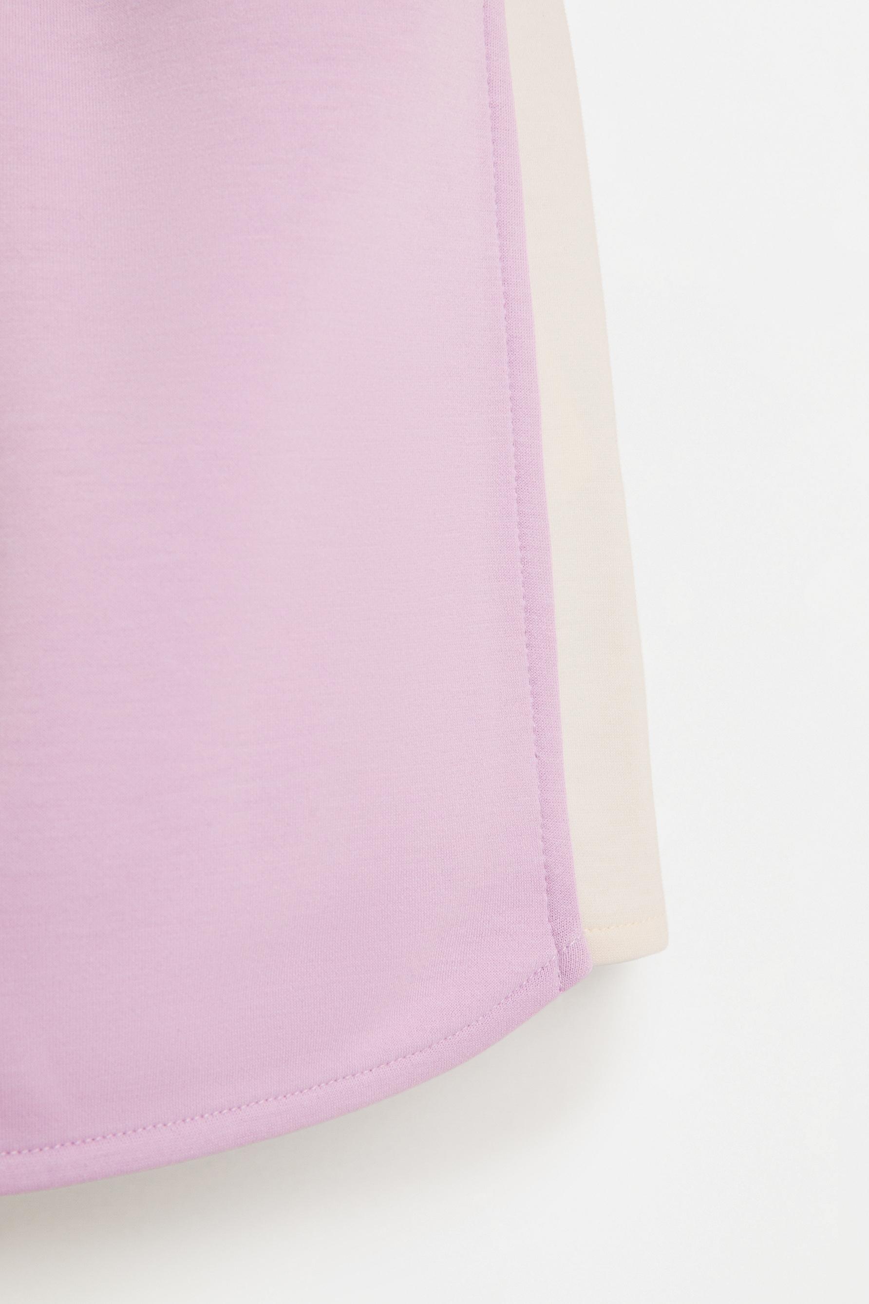 Flowy plush sports shorts — MAUVE