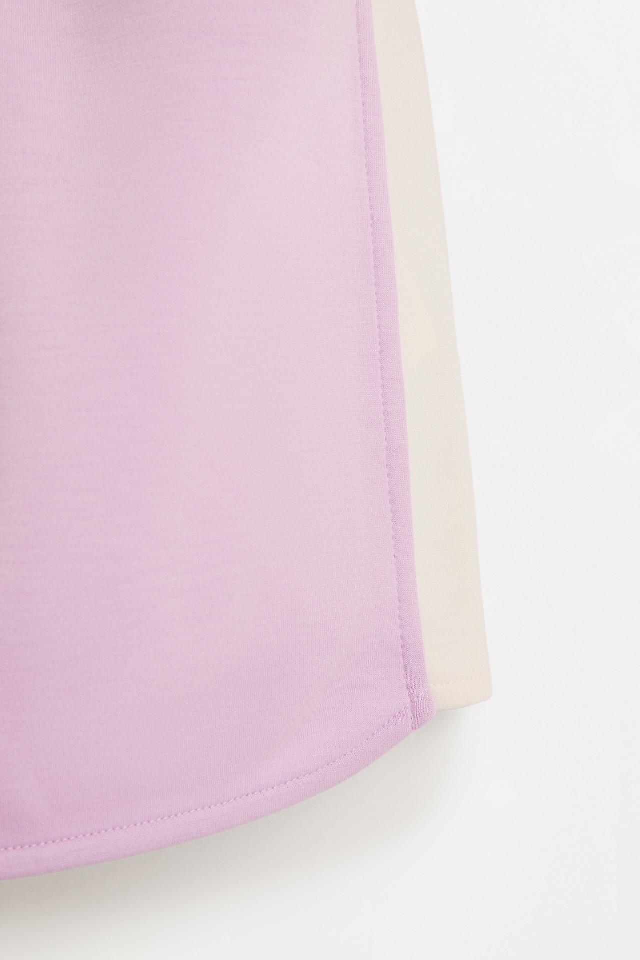 Flowy plush sports shorts — MAUVE