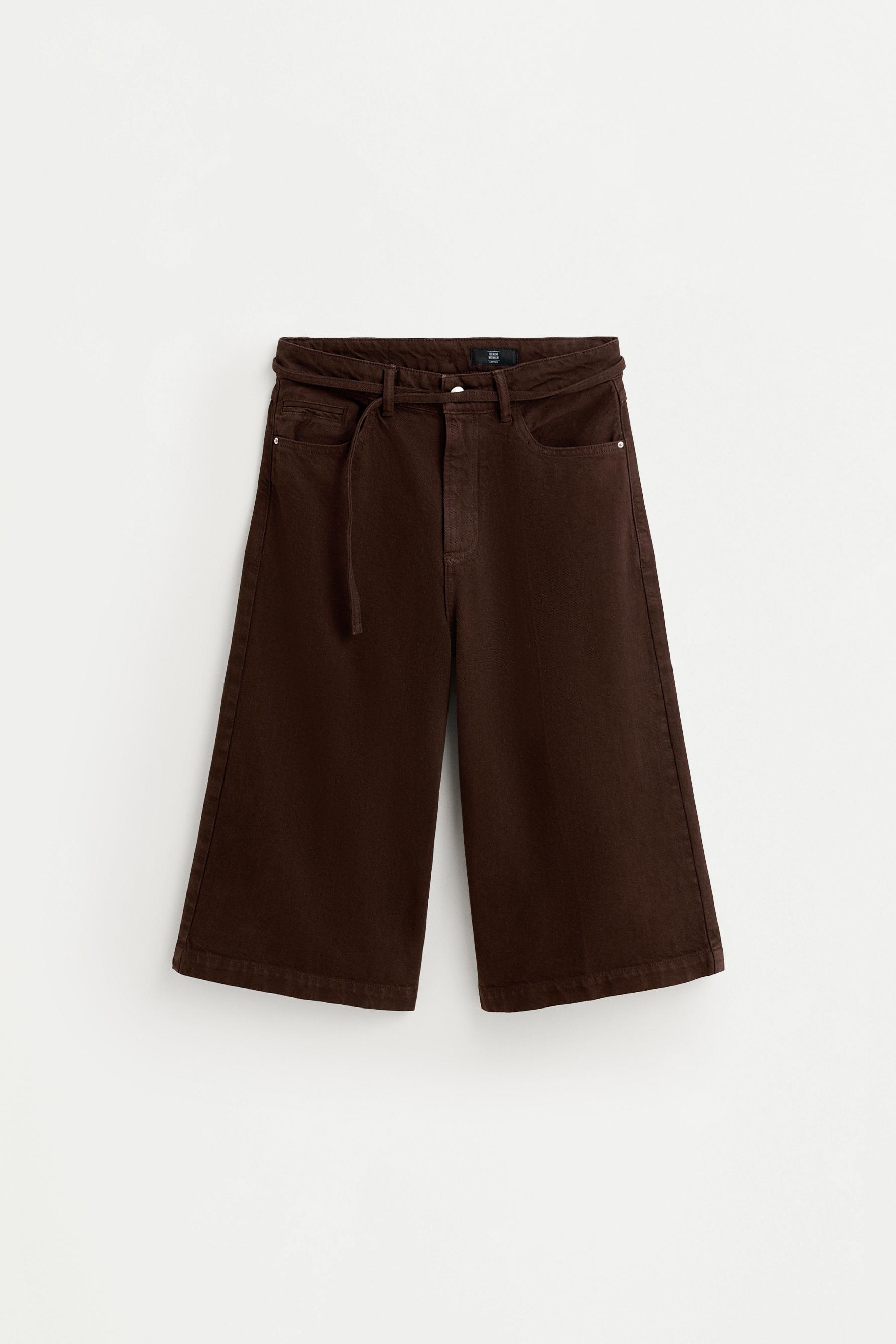 Denim Jorts — CHOCOLATE