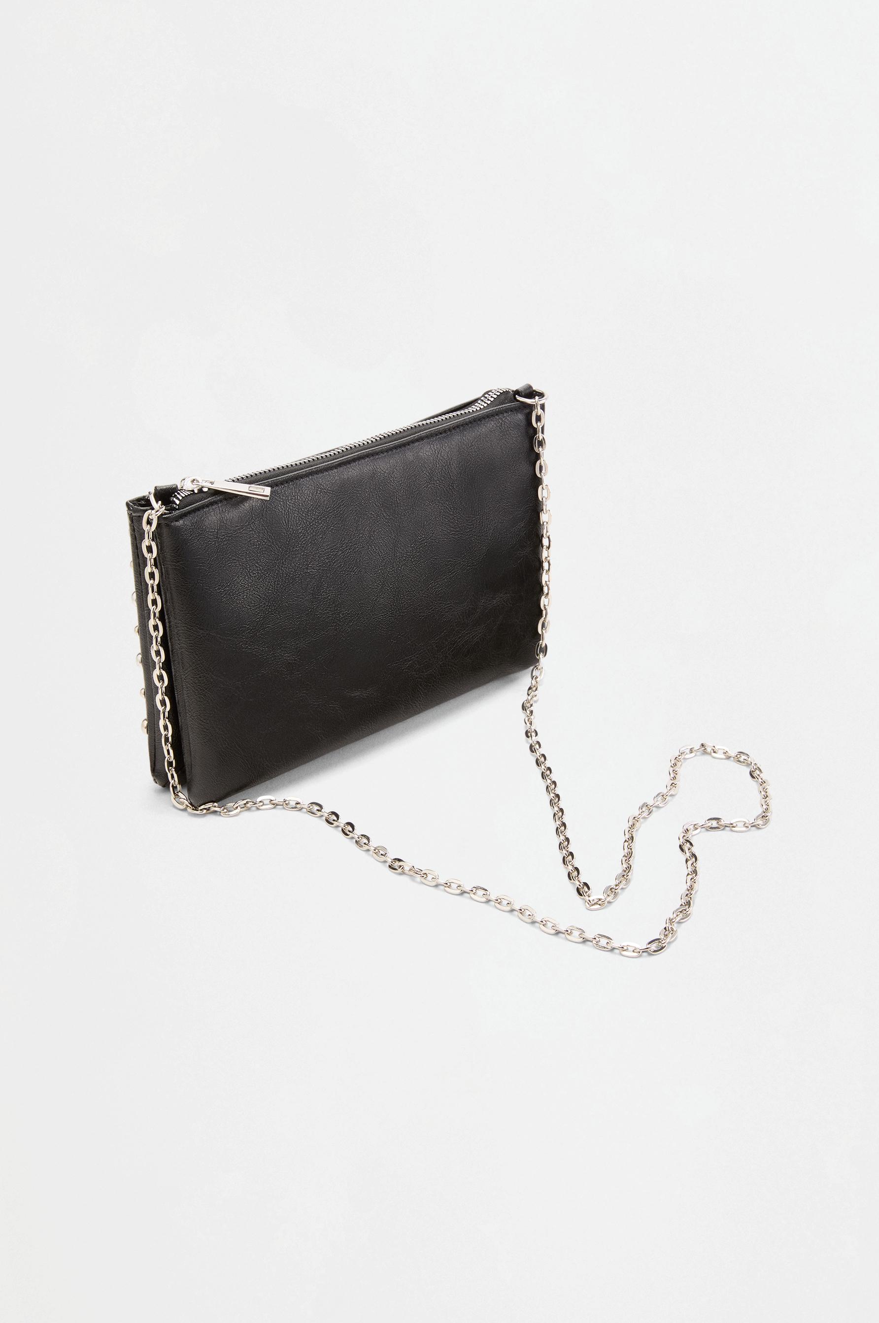 Crossbody bag with metal details — BLACK (alternate view)