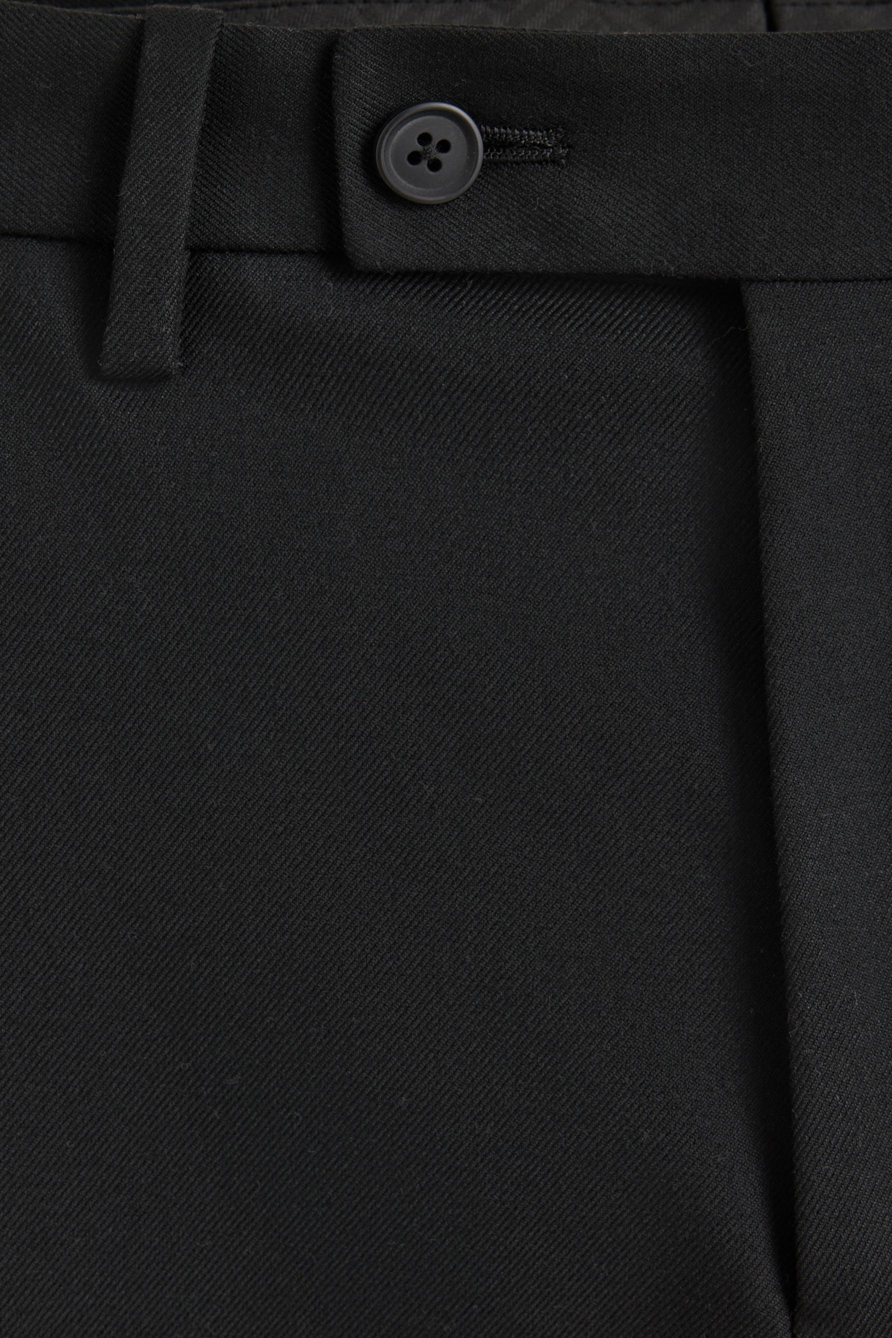 Slim fit suit trousers — BLACK