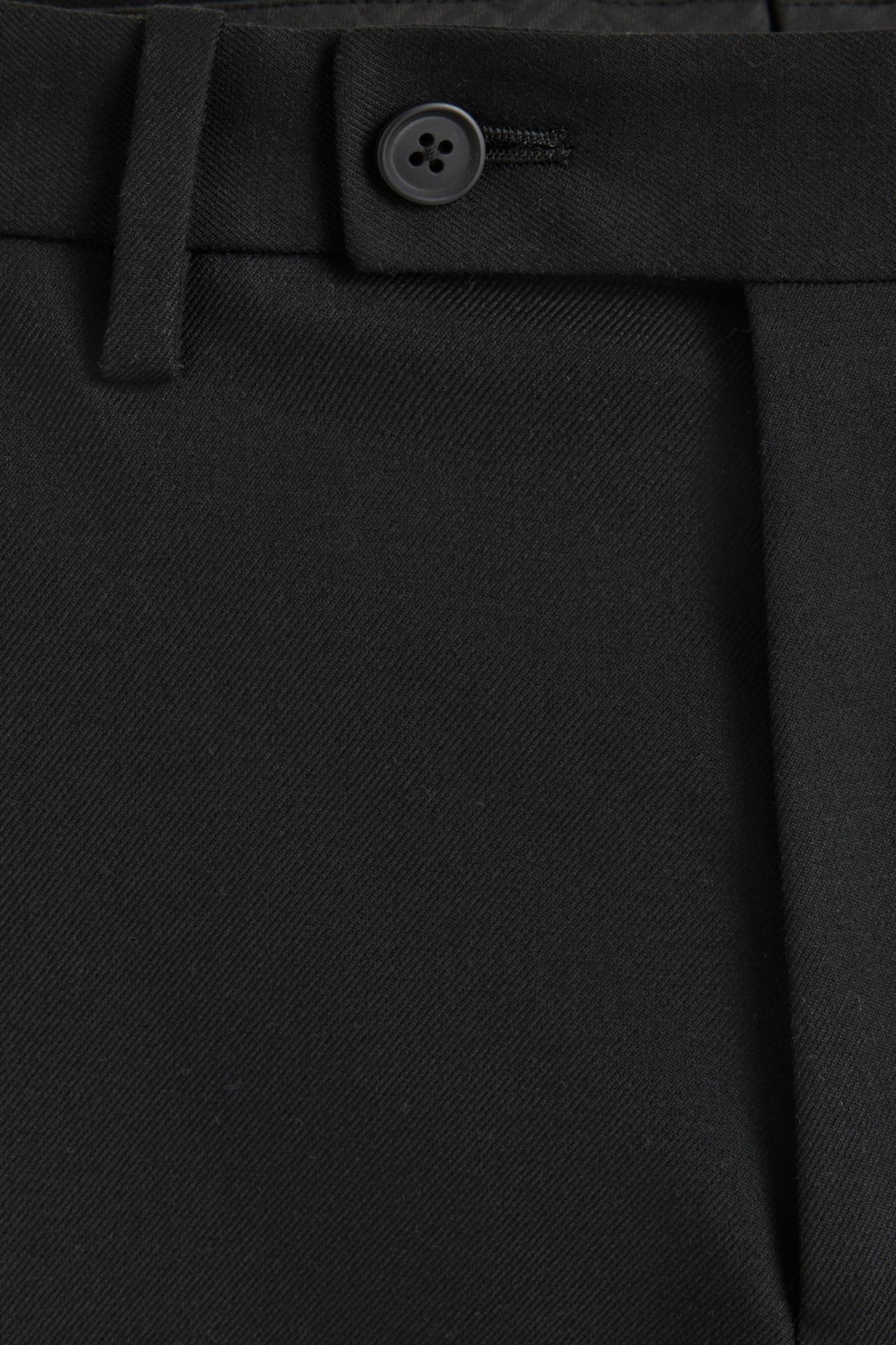 Slim fit suit trousers — BLACK