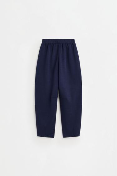 Flowing trousers with piping — NAVY 2
