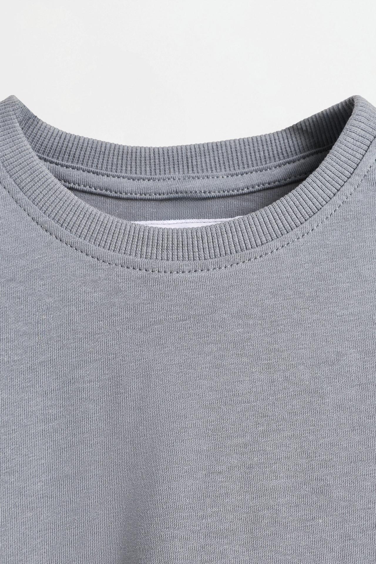 Pack of 4 plain long sleeve T-shirts — POWDER PURPLE