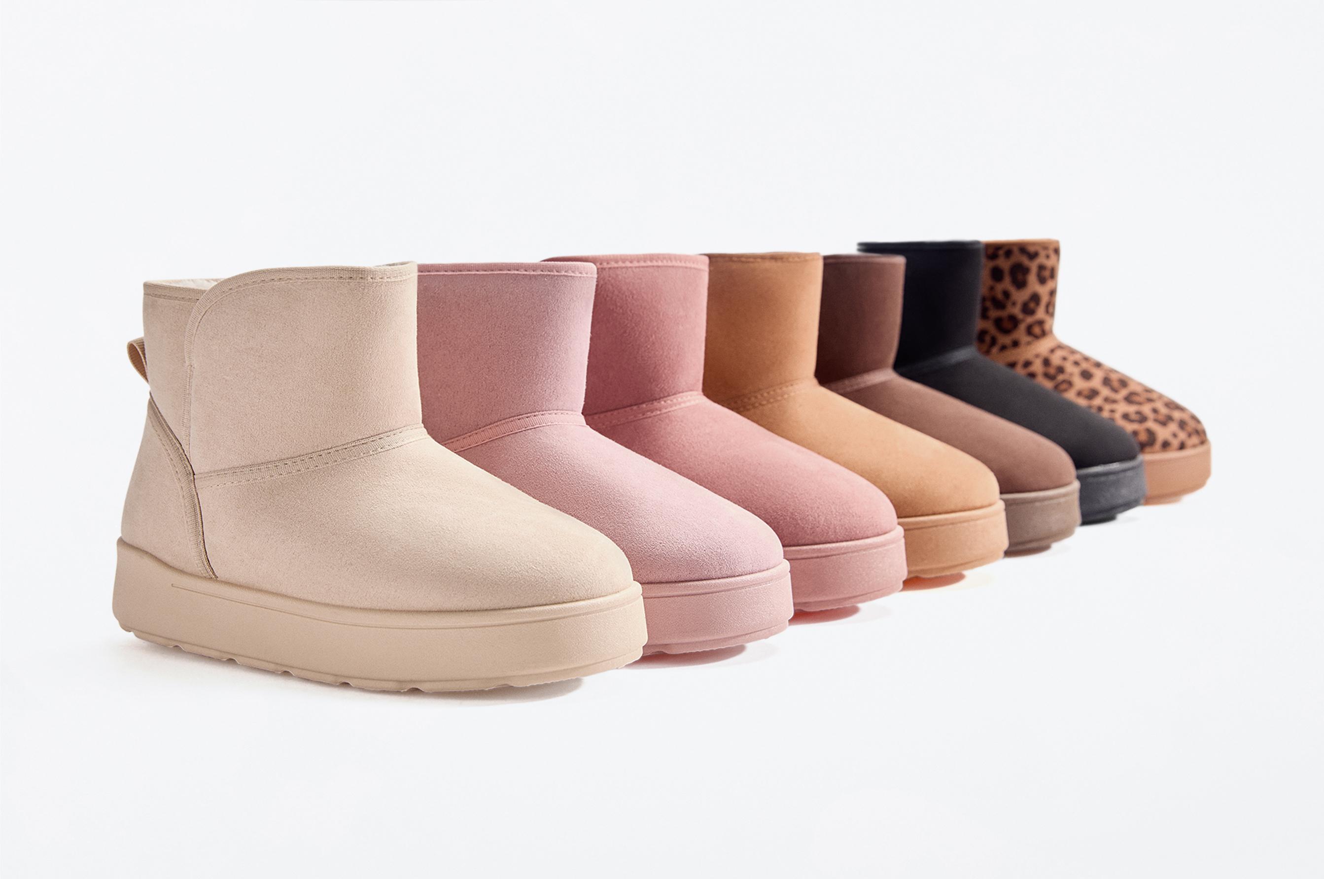 Lined ankle boot — BEIGE