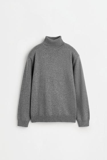 Roll neck sweater — GREY MARL 2