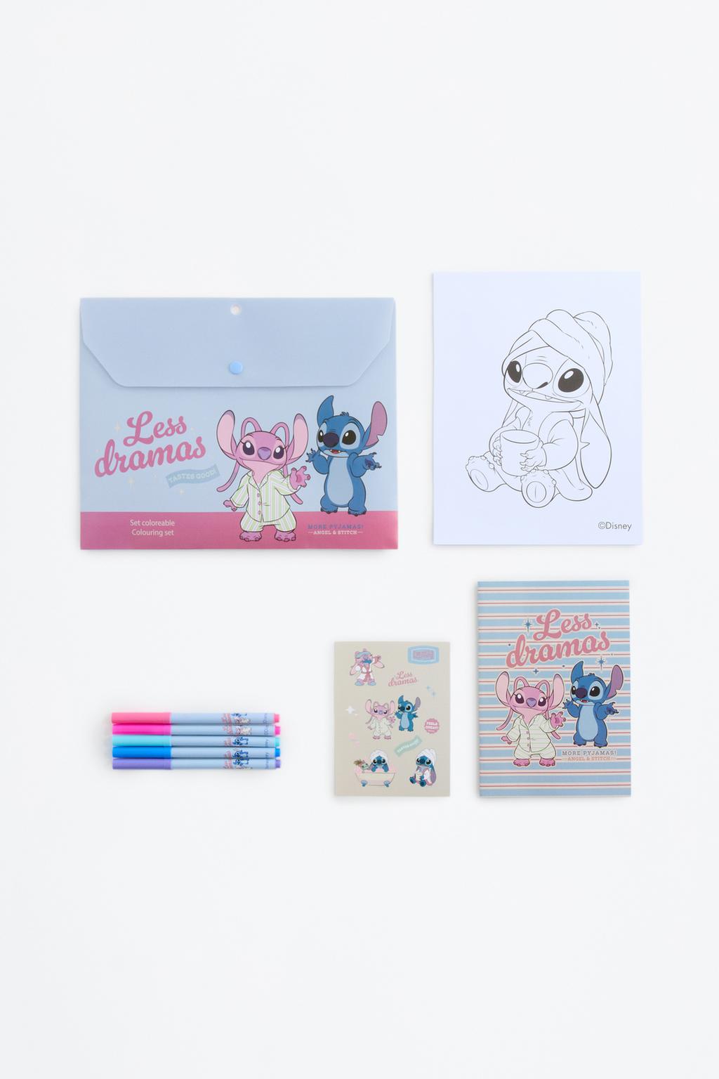 Set Ángel y Stitch ©Disney coloreable