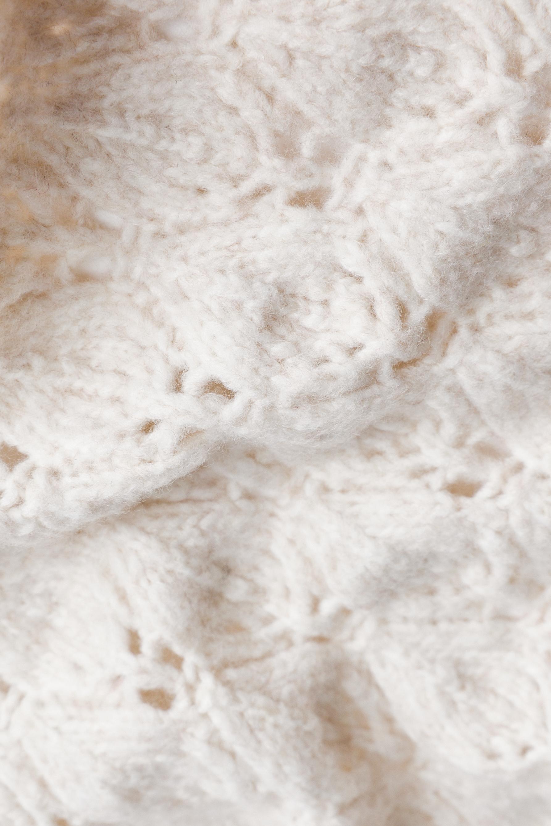 Openwork scarf — ECRU