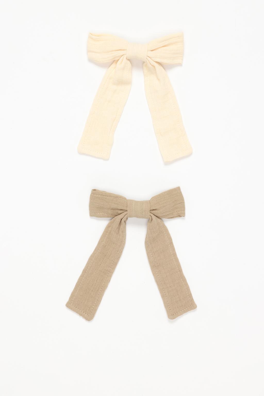 2-pack of bow hair clips