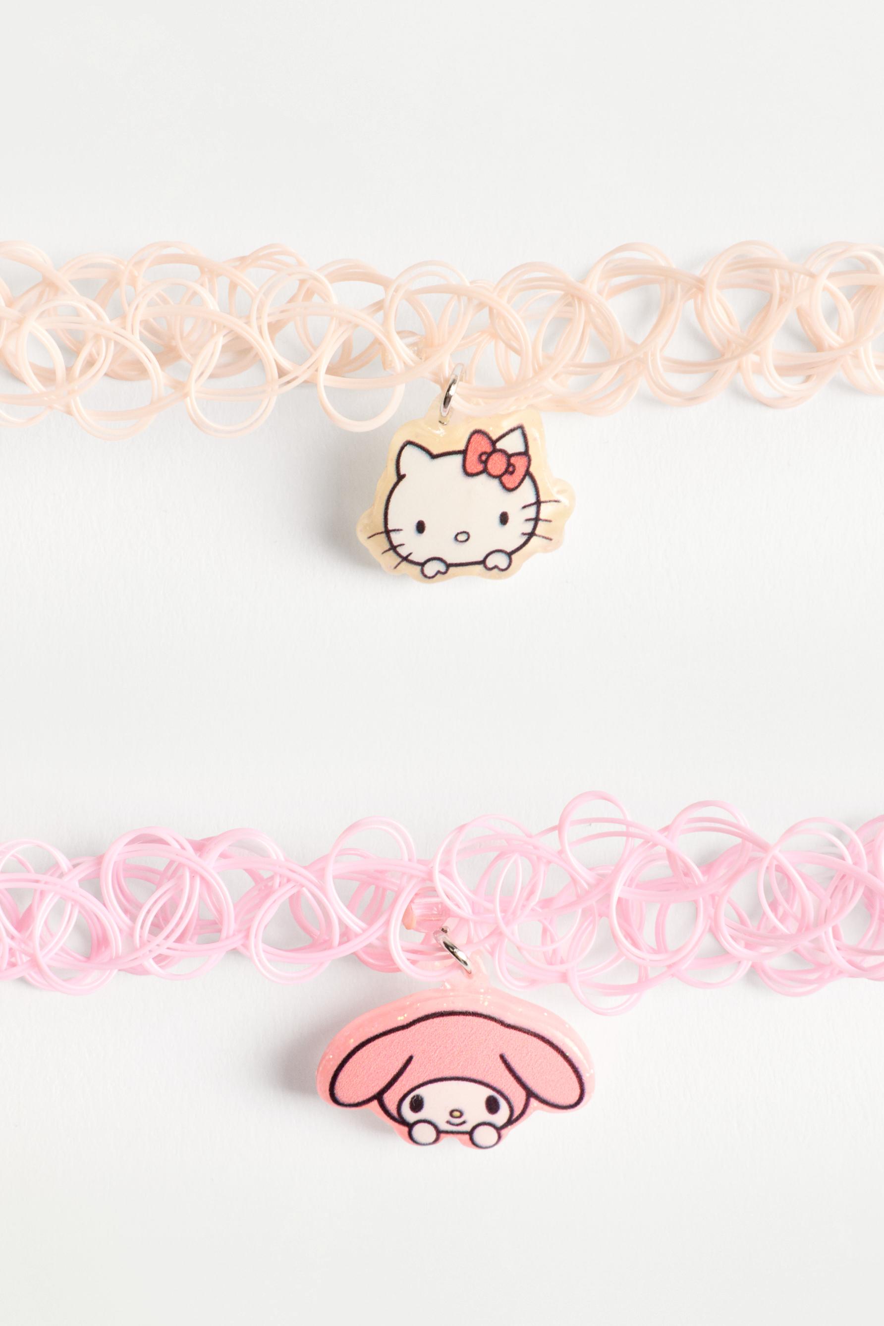 Hello Kitty ©SANRIO chokers (2-pack) — PINK