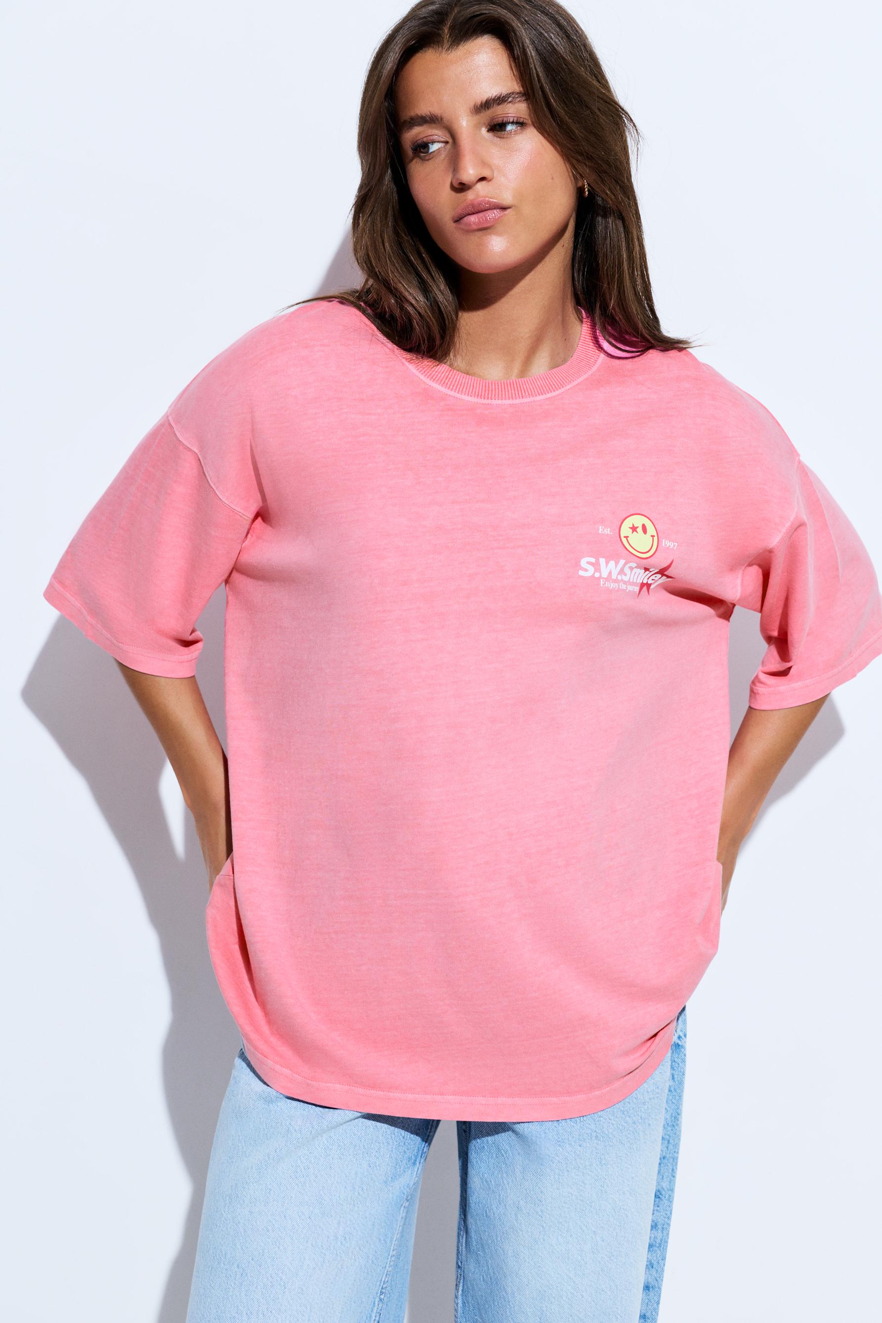 Smiley® t-shirt - T-shirt - GİYİM - Kadın | LEFTIES Turkey