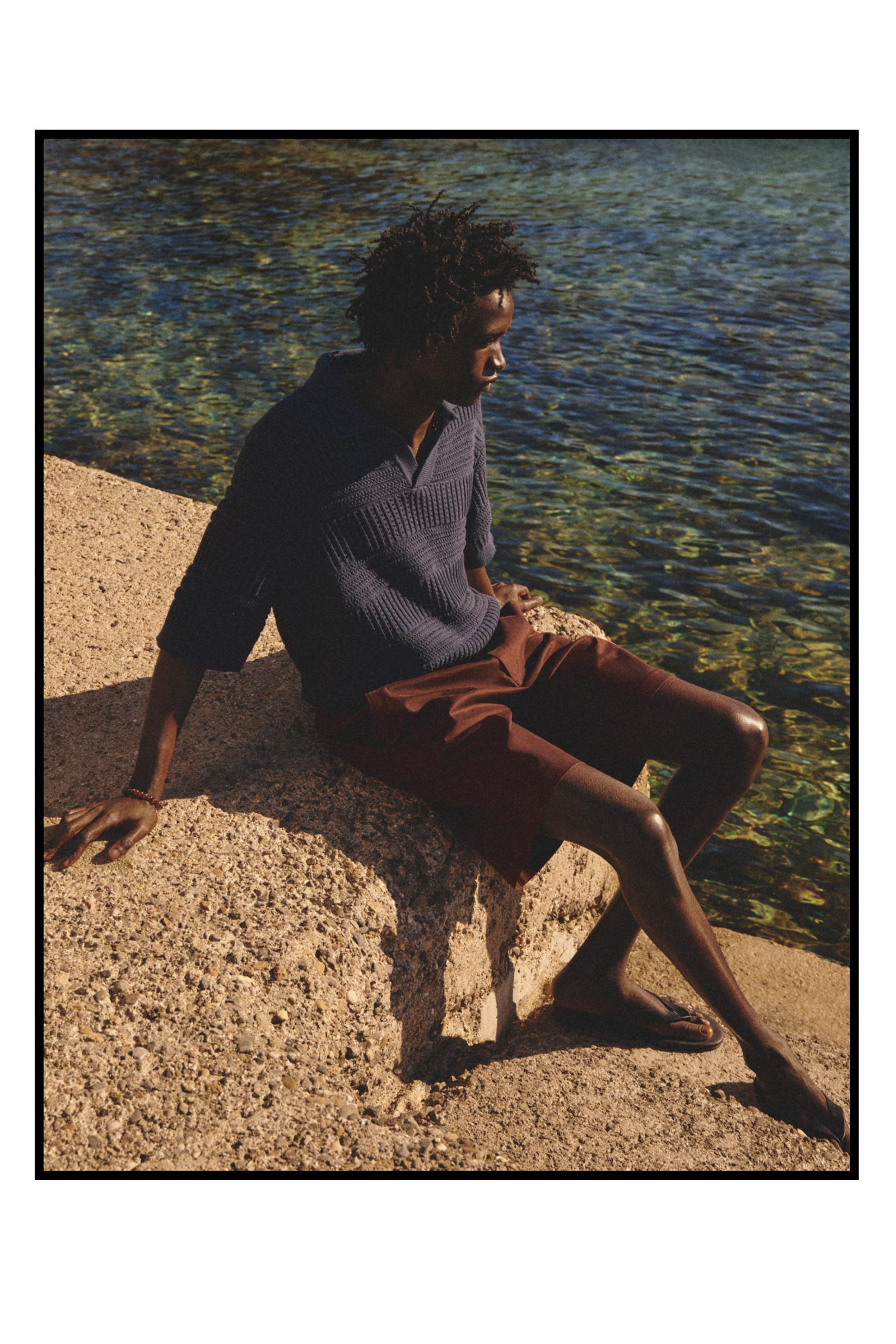 Semi-jogger Bermuda shorts — CHOCOLATE