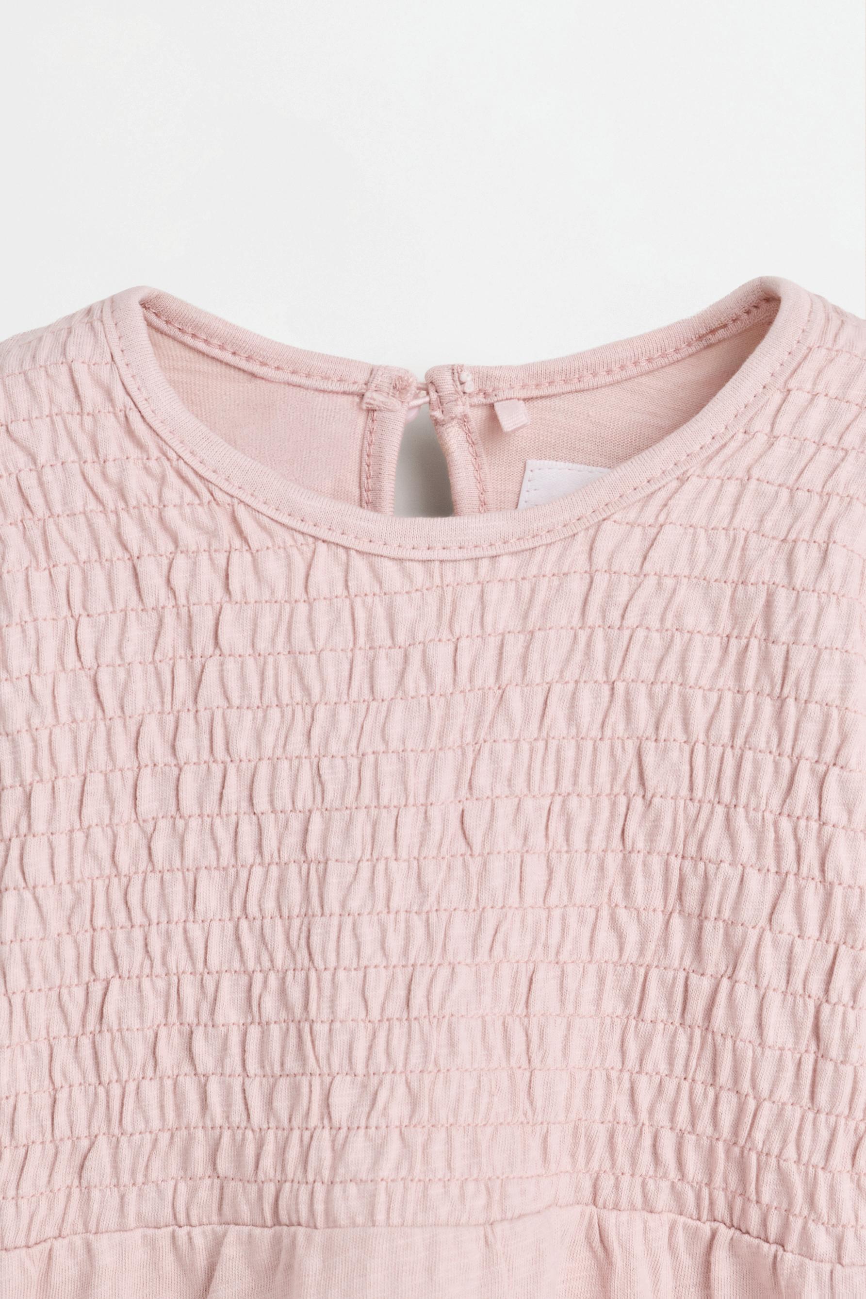 Smocked T-shirt — PINK