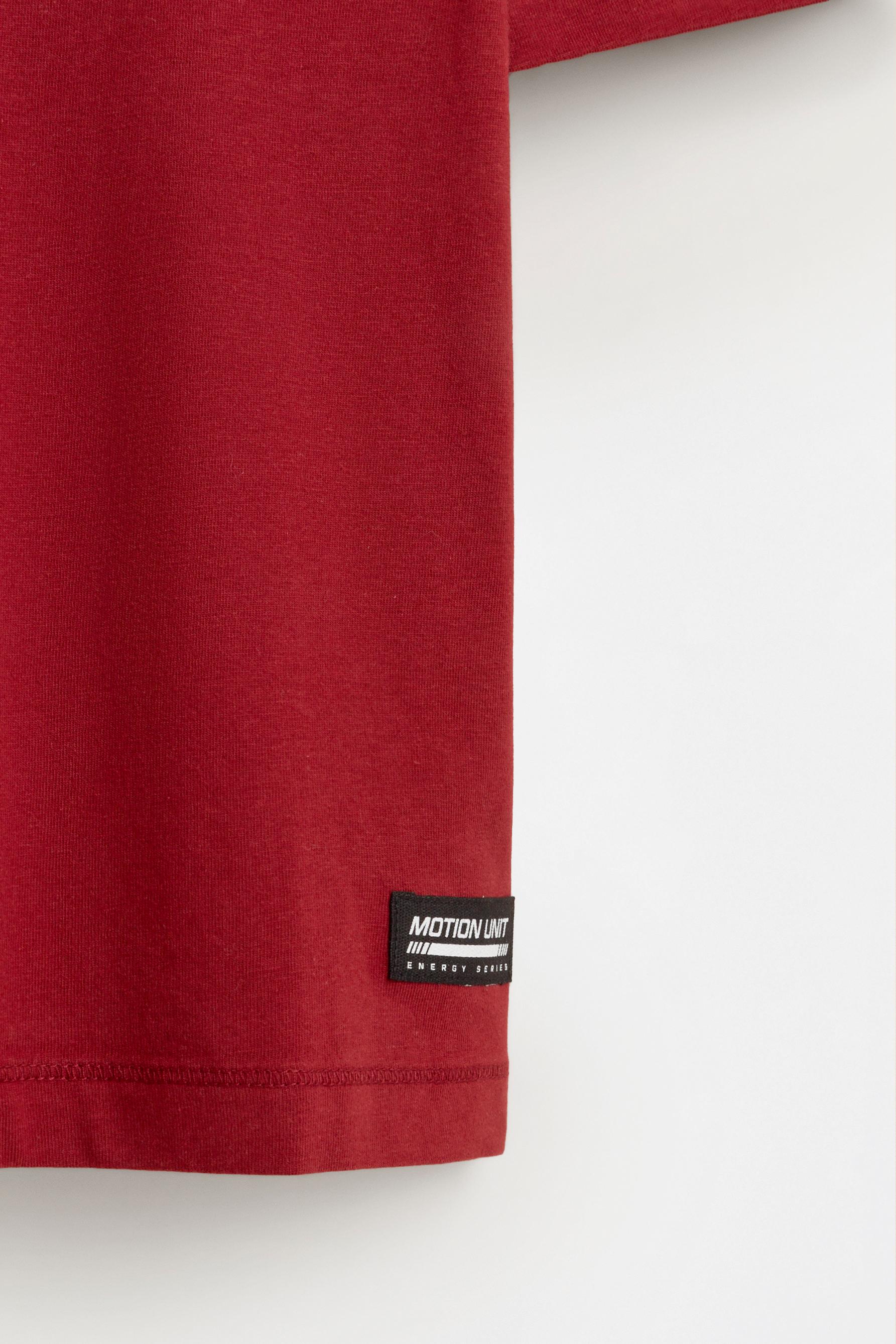 T-shirt with a maxi print on the back — MAROON
