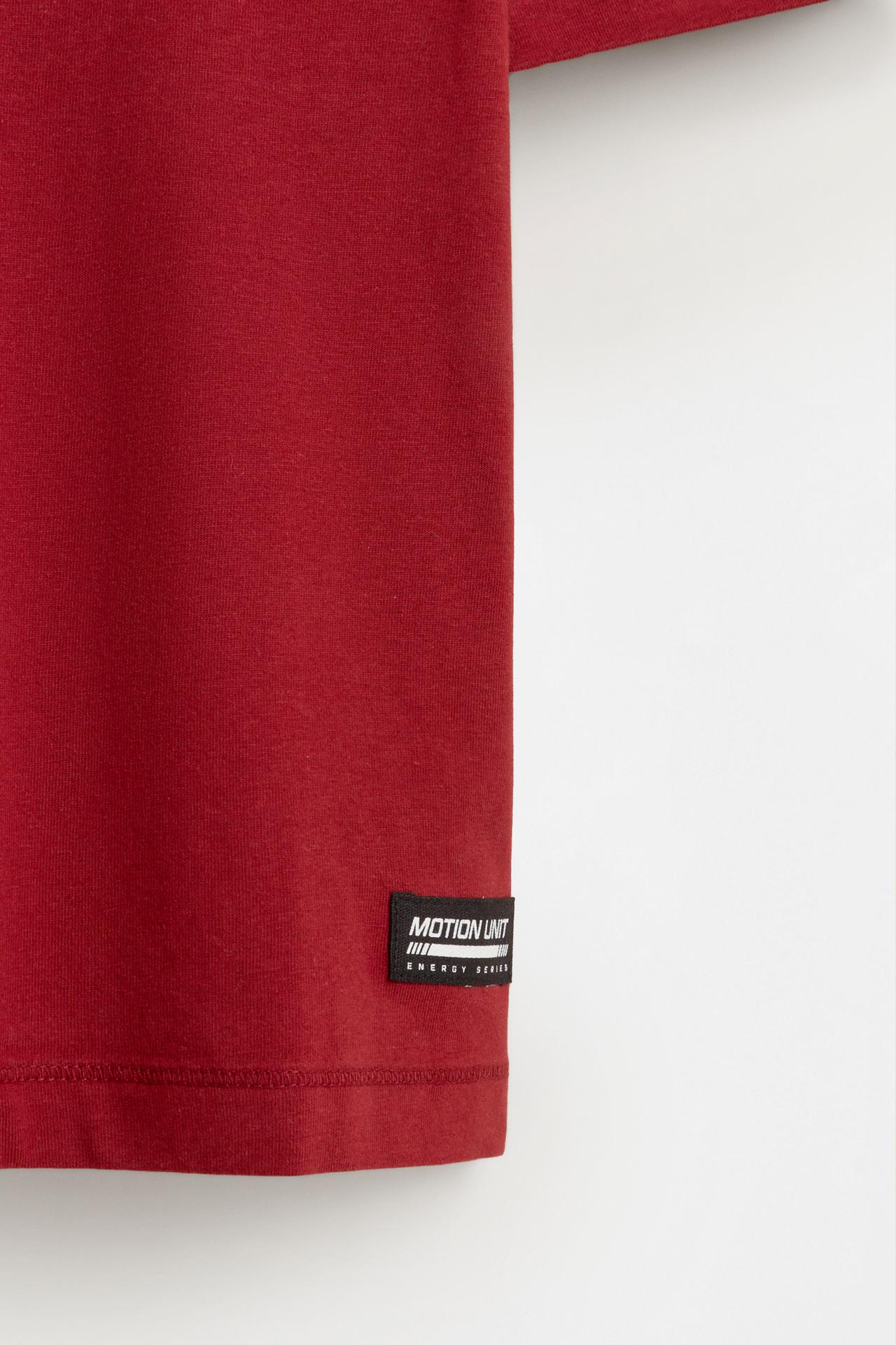 T-shirt with a maxi print on the back — MAROON