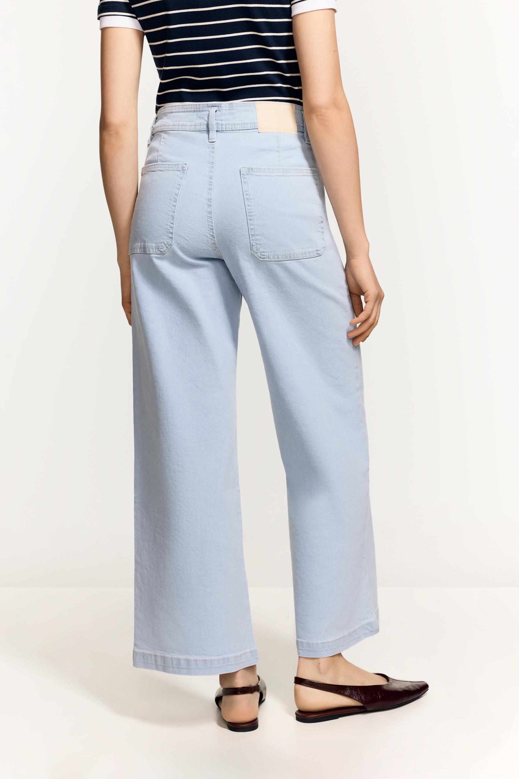 Stretch pocket jeans — SKY BLUE