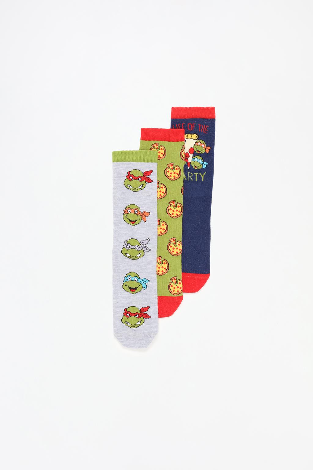 Pack of 3 pairs of Ninja Turtles ©2024 VIACOM socks